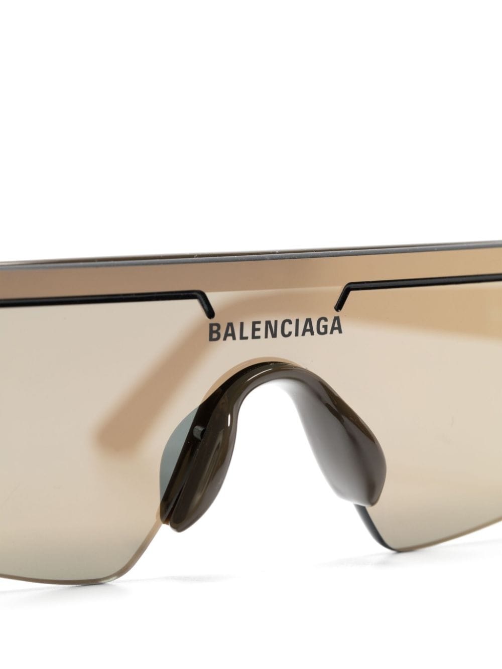 BALENCIAGA Ski rectangular-frame sunglasses