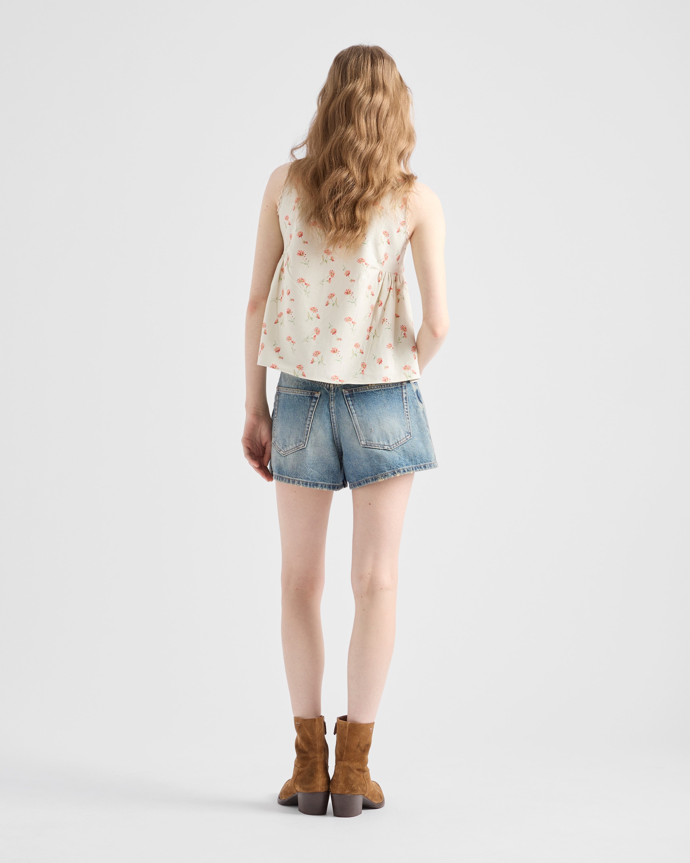 Denim shorts - 5
