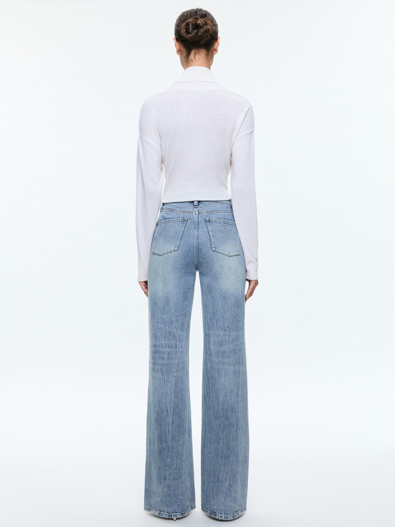 Alice + Olivia LANITA TIE WRAP CARDIGAN outlook