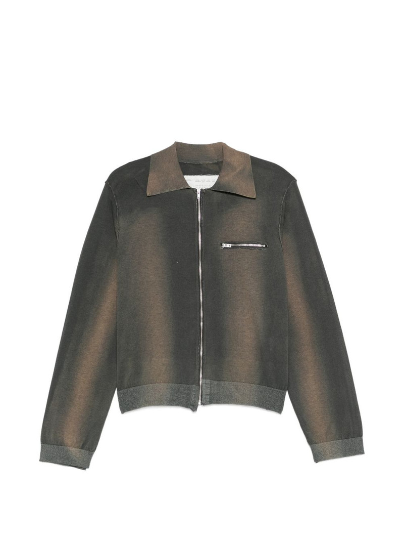 70´s zip sunfade cardigan 1