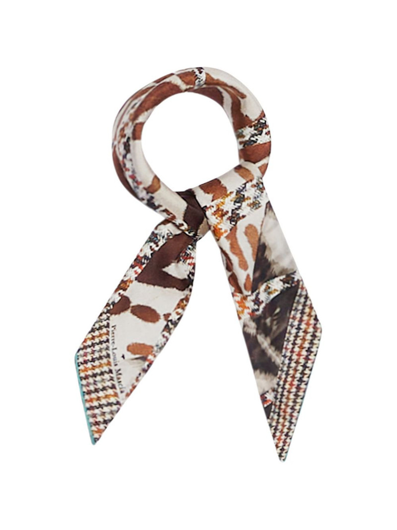 Pierre-Louis Mascia patterned square scarf outlook