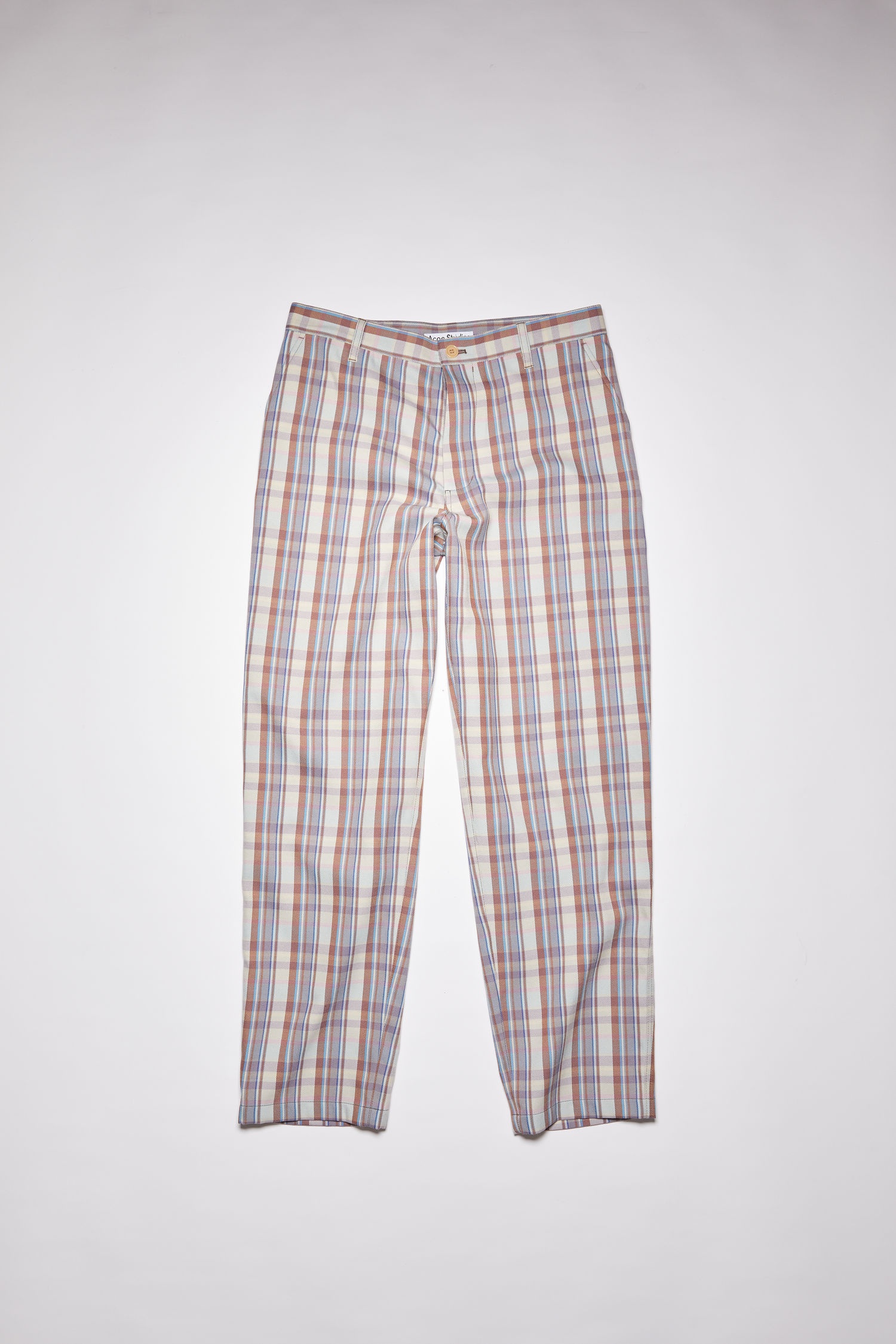 Checked trousers - Lilac purple - 1