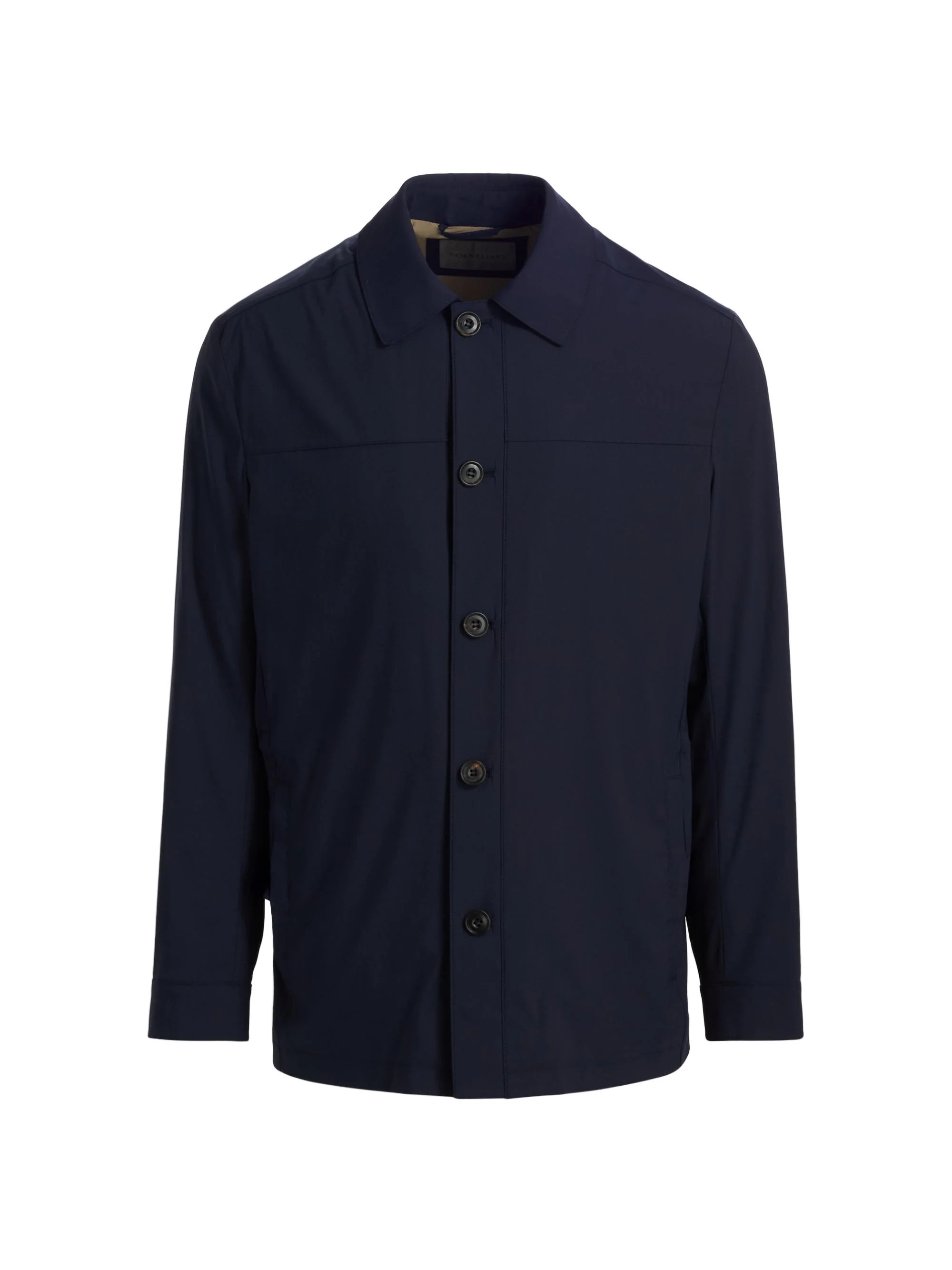 Men's Stretch Wool-Nylon Travel Jacket - Navy - 1