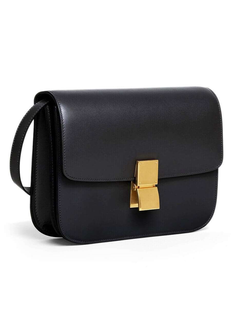 Medium Classic Bag In Box Calfskin Black - 2
