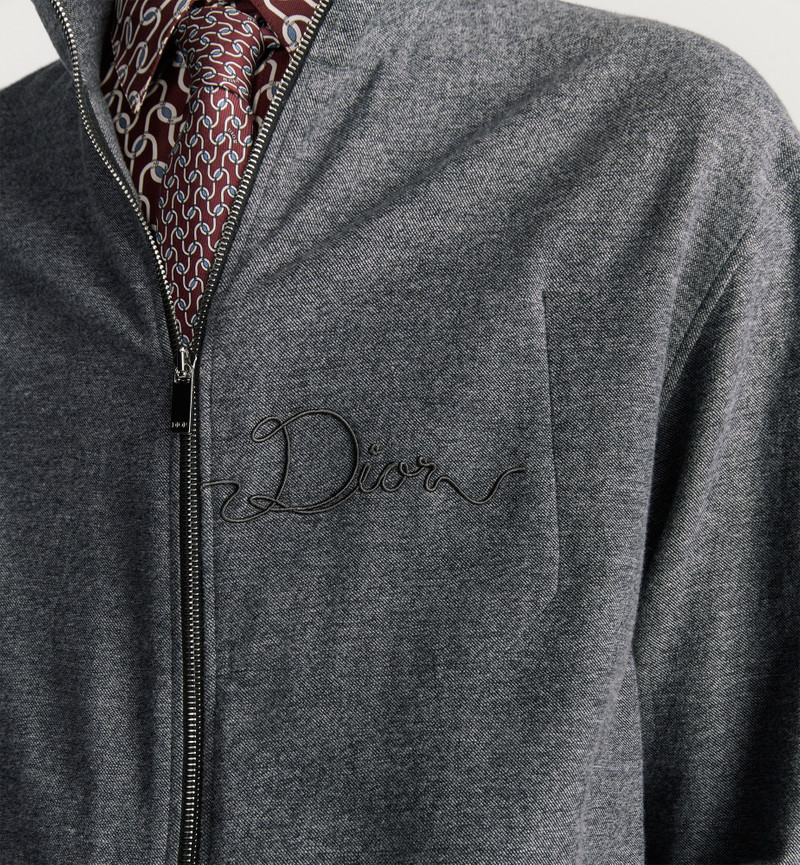 Dior Zipped Shirt with Dior Ribbon Embroidery outlook