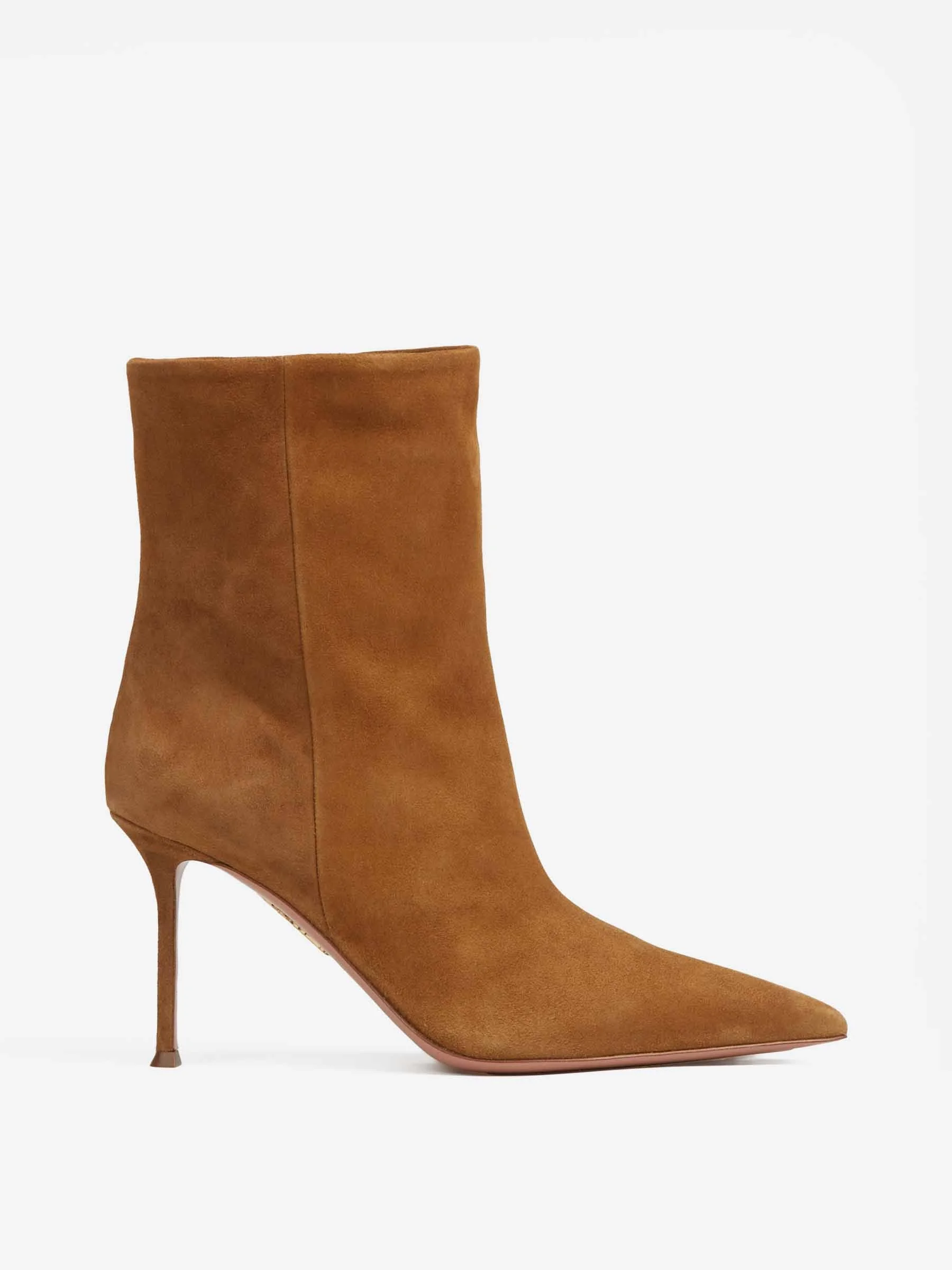 SUEDE HEELED ANKLE BOOTS - 1