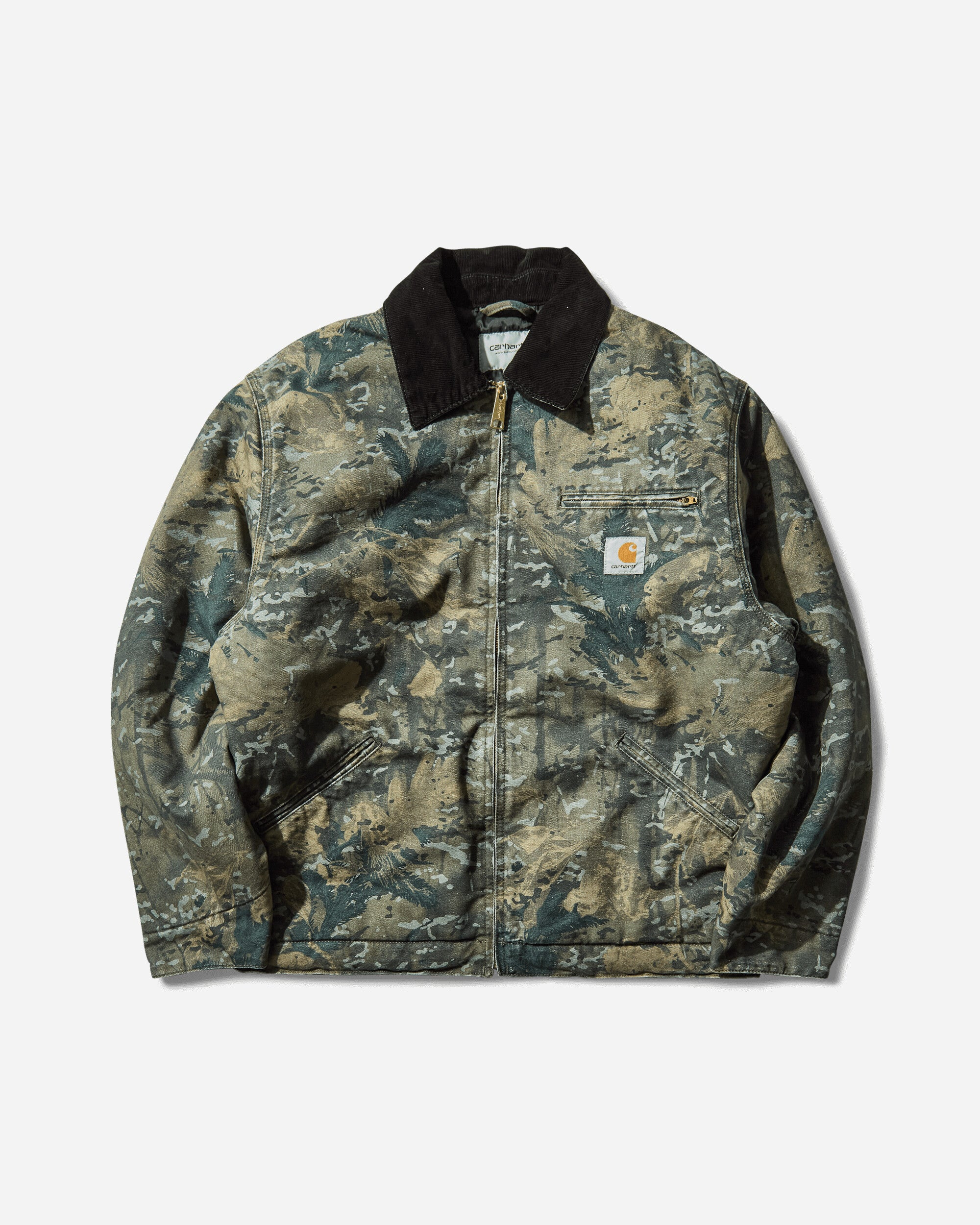 Men's OG Detroit Jacket Camo Combi / Green / Black (Stone Washed) - 1