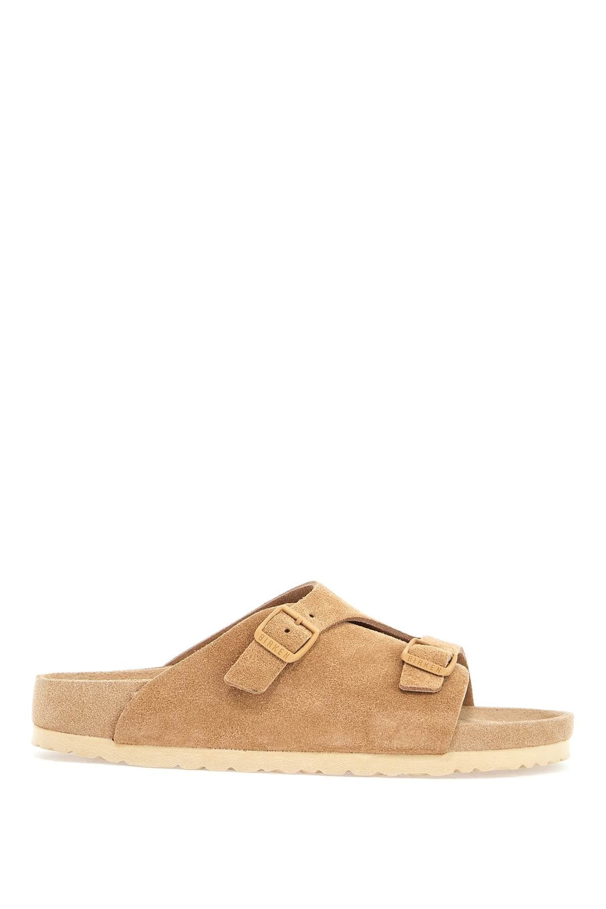 サンダル・ミュール beige suede zurich sandals with adjustable buckles BIRKENSTOCK Beige Suede Zurich Sandals With Adjustable