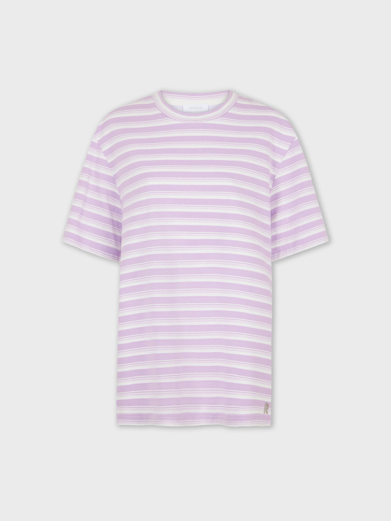 PURPLE OVERSIZED TEE-SHIRT IN COTTON JERSEY 1