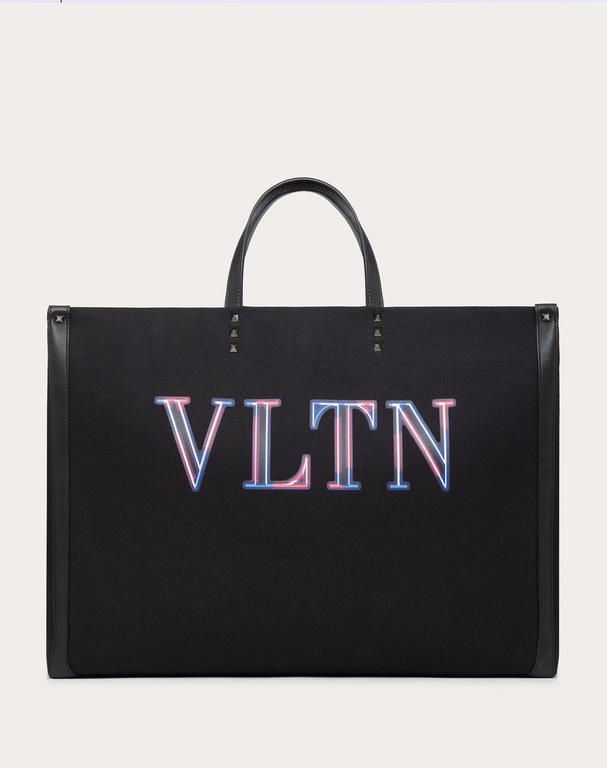 Large VLTN NEON Tote Bag in Canvas - 1