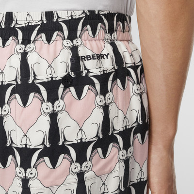 Burberry Rabbit Print Viscose Shorts outlook