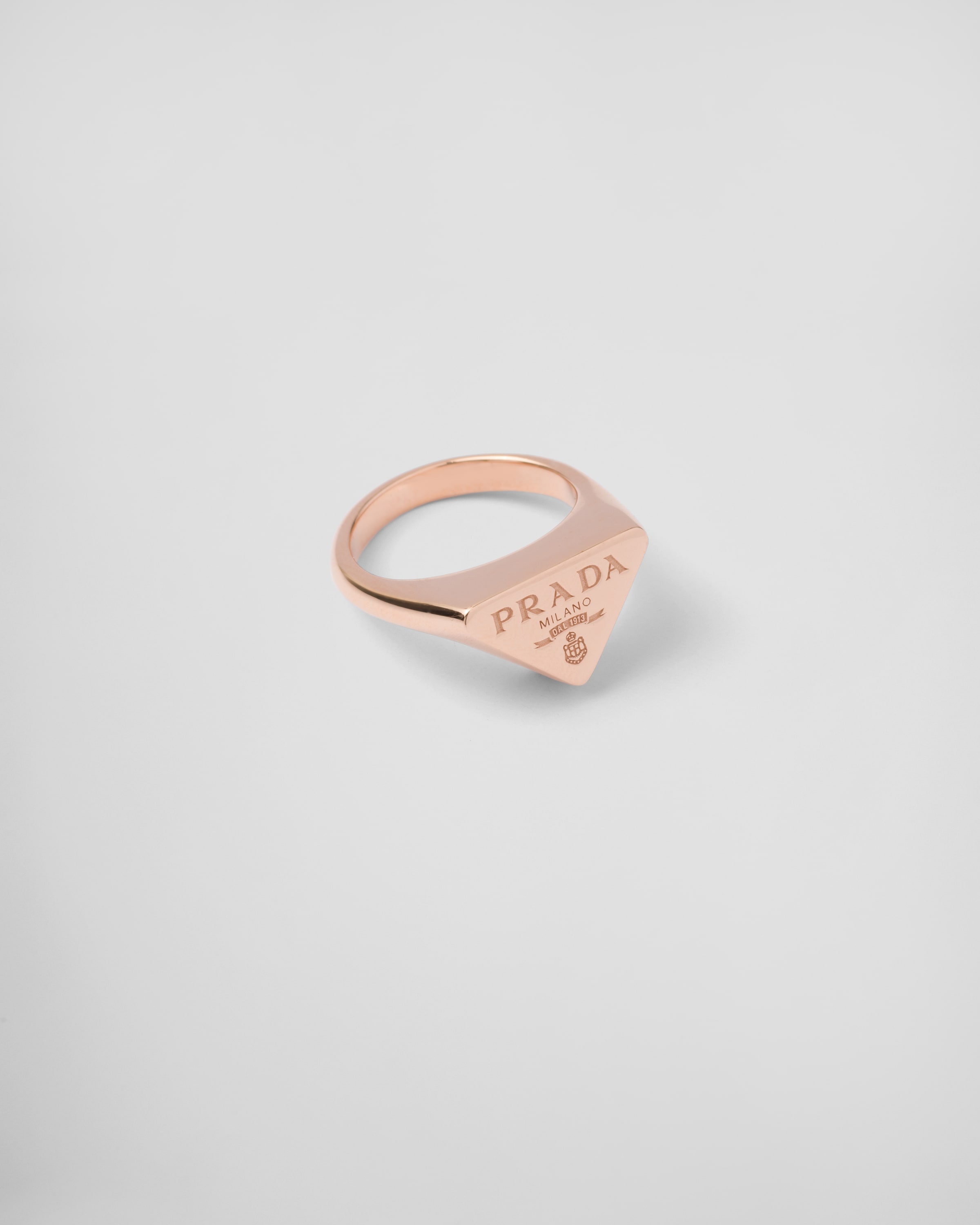 Eternal Gold signet ring in pink gold - 3