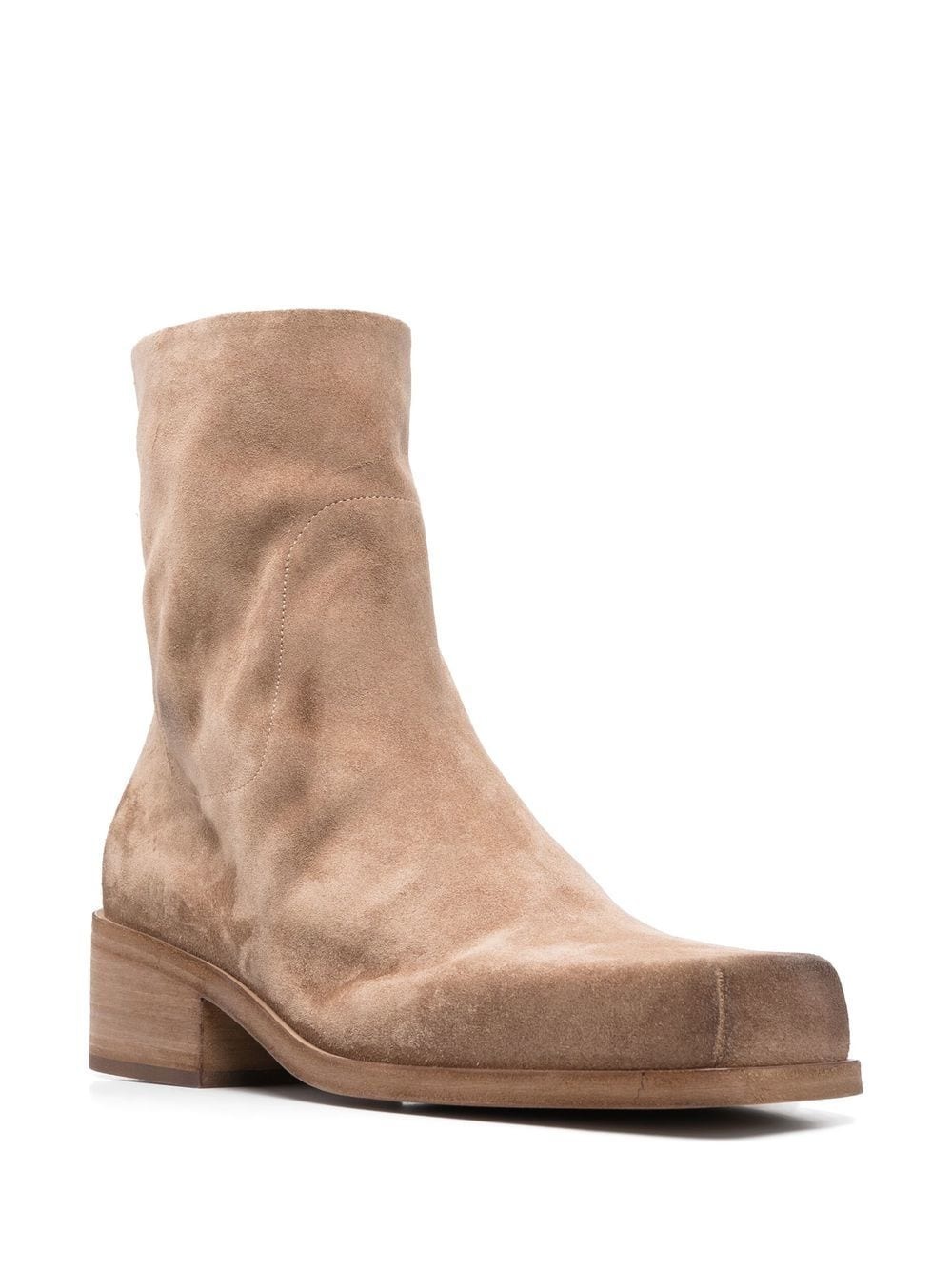 square-toe ankle boots - 2