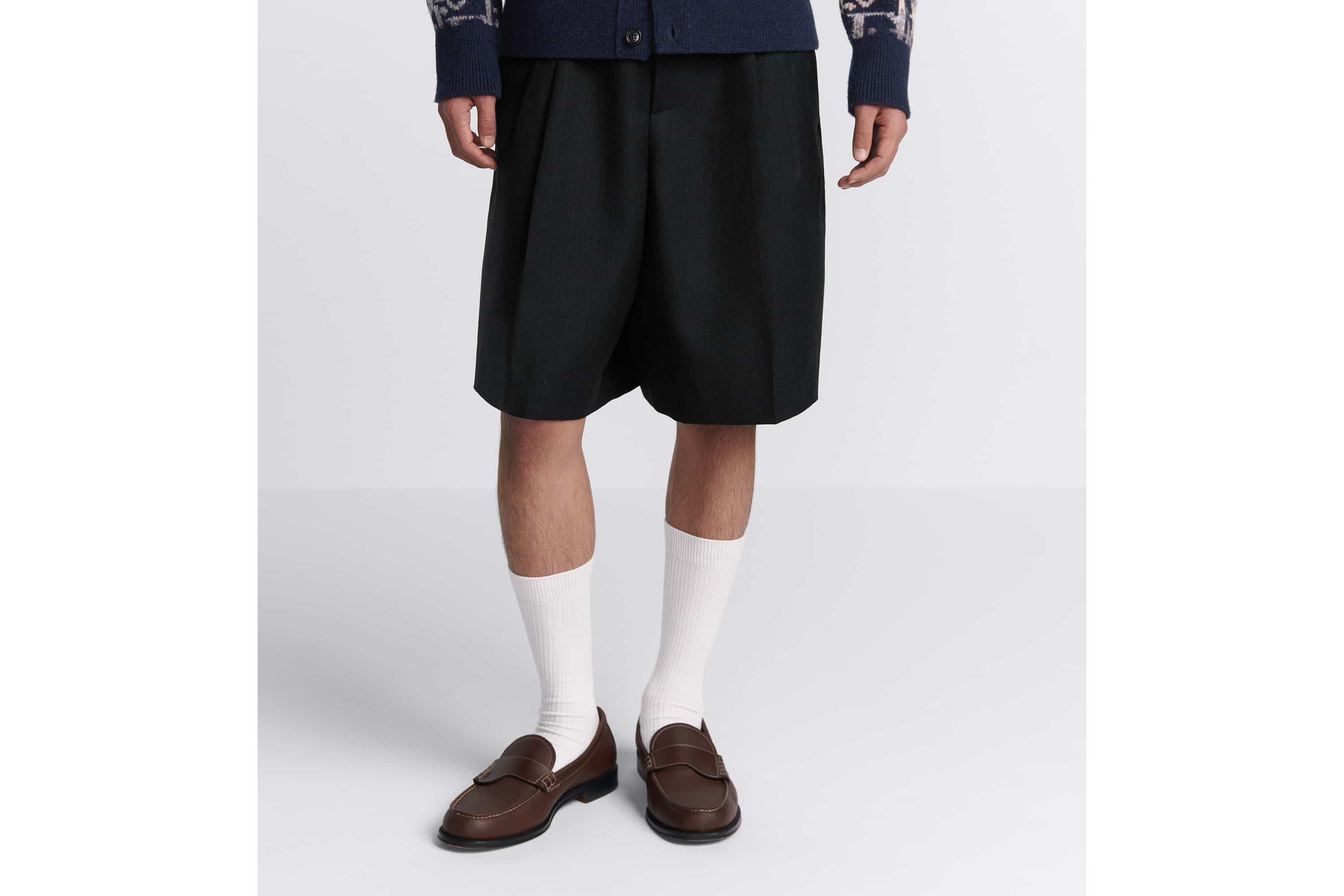 Dior Embroidered Wide-Leg Bermuda Shorts - 2