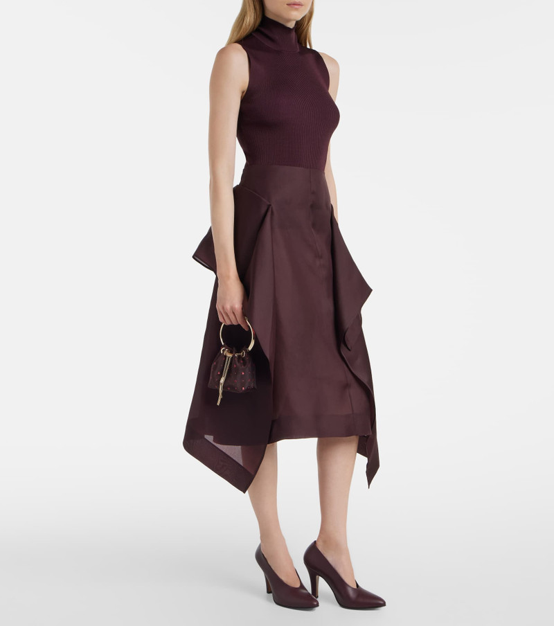 JIMMY CHOO Bon Bon Micro mesh bucket bag outlook