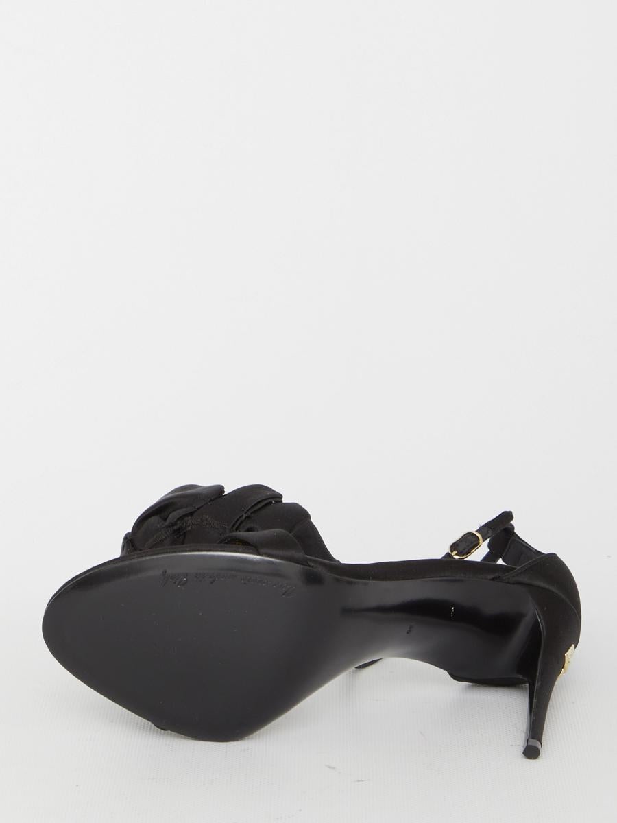 DOLCE & GABBANA KEIRA SANDALS IN SATIN - 4