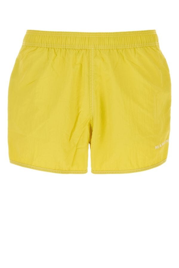 Yellow nylon Vicente swimming shorts - 1