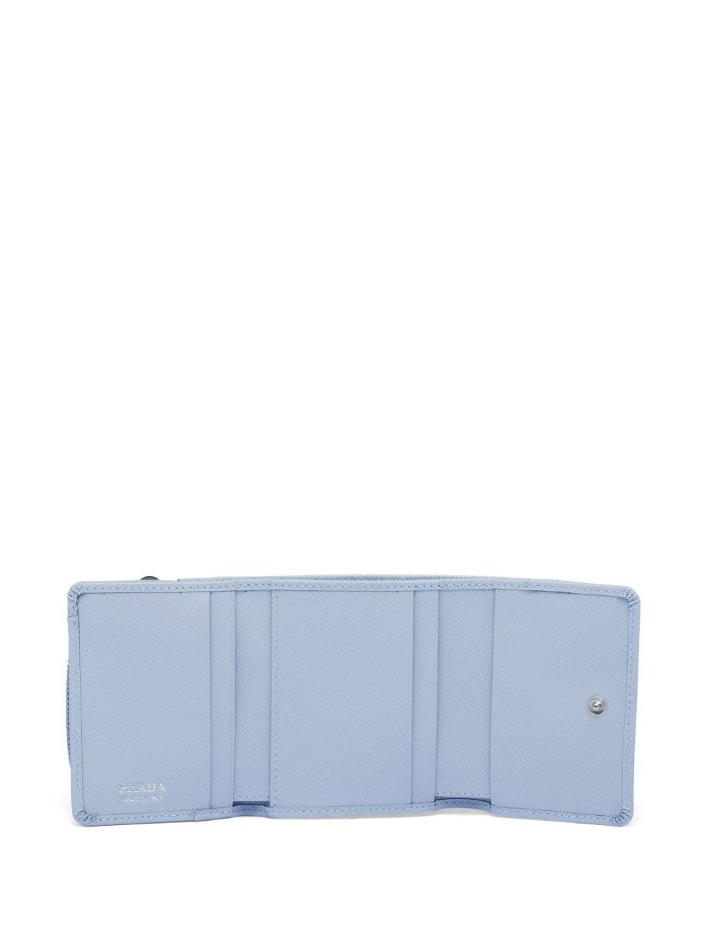 triangle-logo Saffiano leather wallet - 5