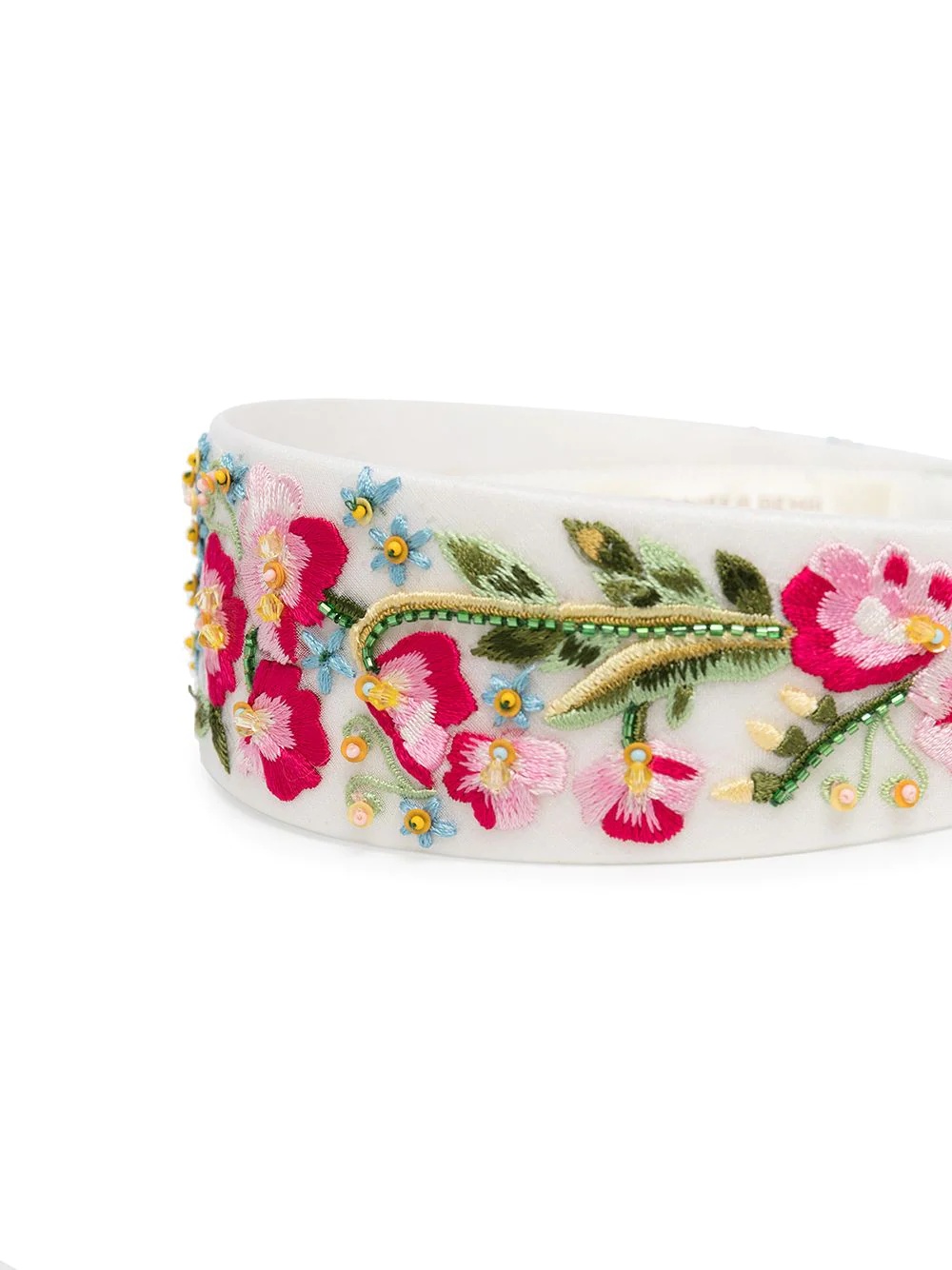 Laine floral-embroidered headband - 3