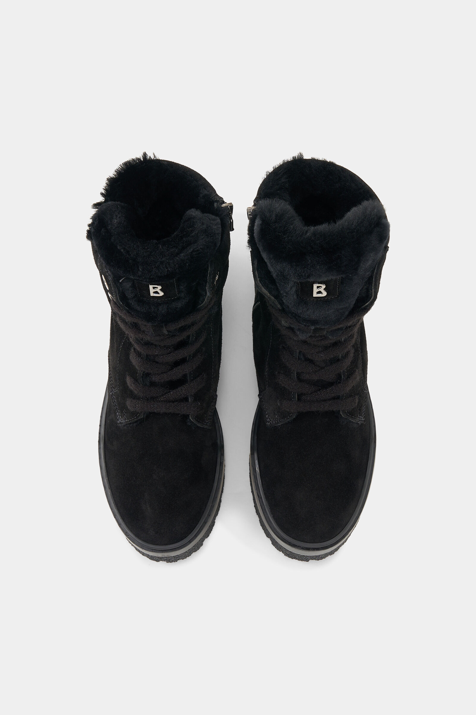Calgary lace-up boots with spikes in Black - 6