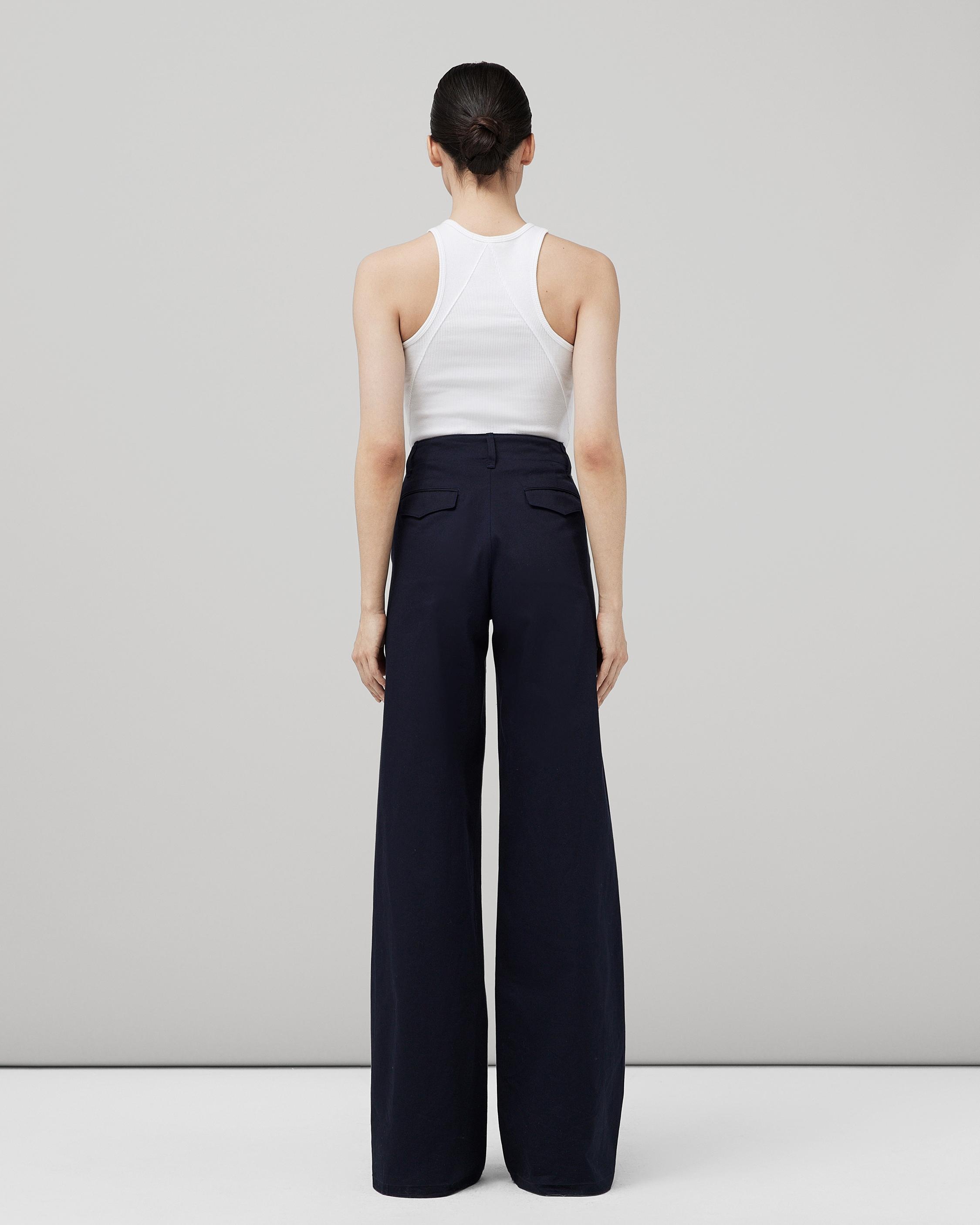 Sofie Wide Leg Cotton Chino
Relaxed Fit Pant - 5