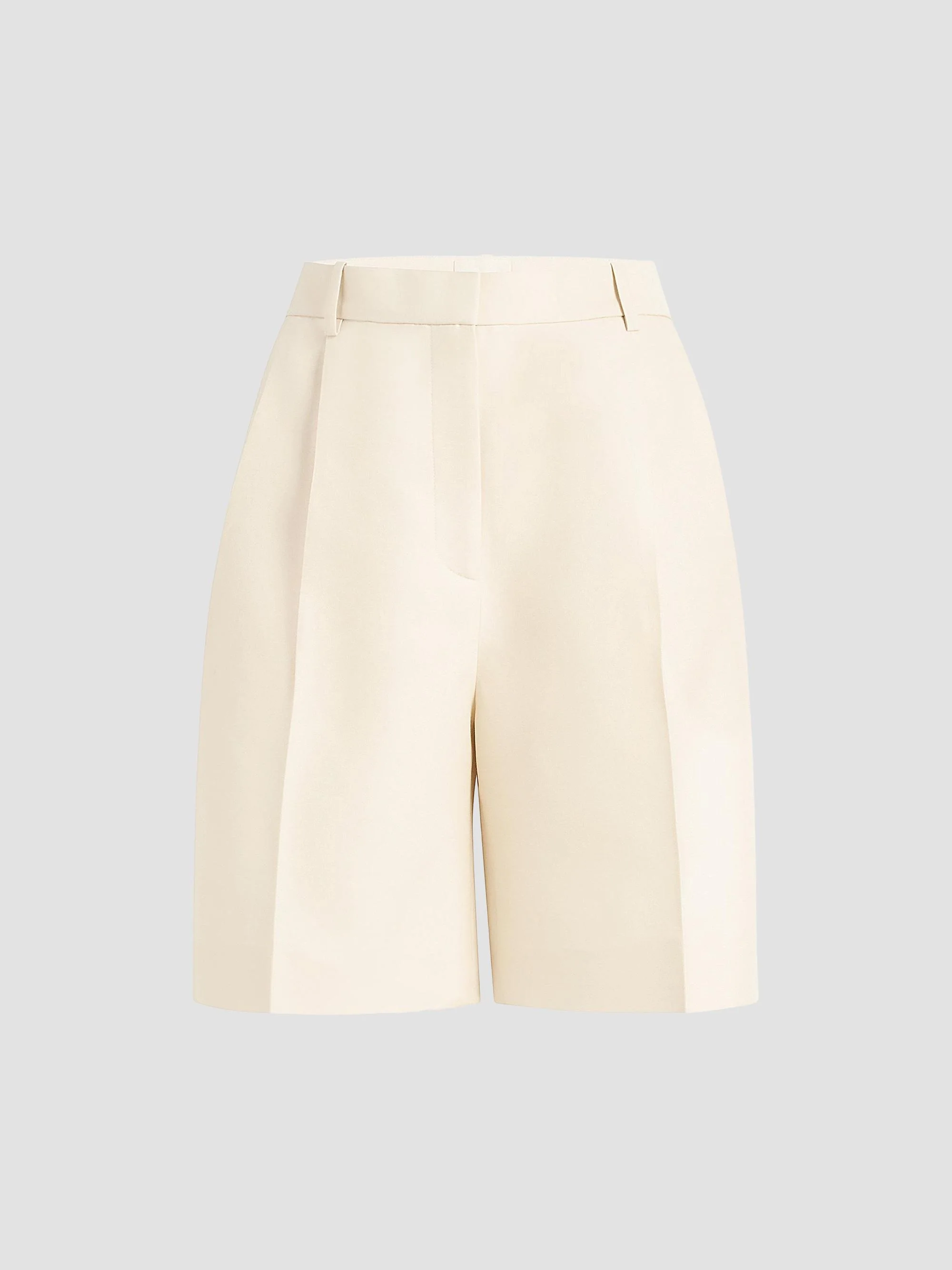 Women's Auggie Wool-Silk Shorts - Ivory Glow - 1