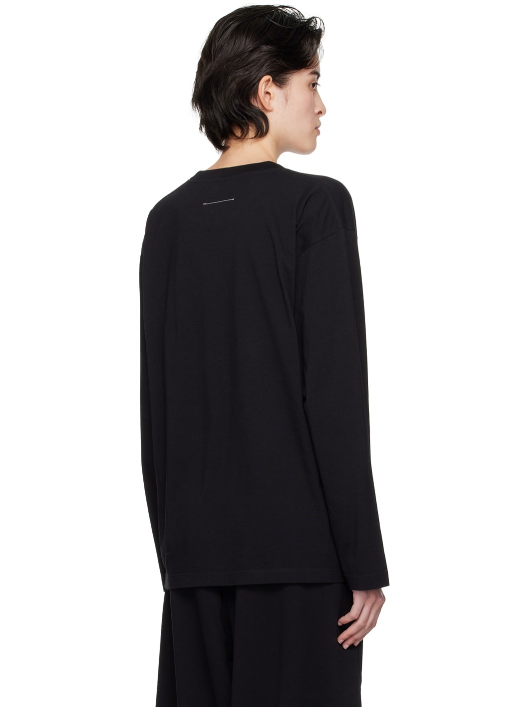 Black Graphic Long Sleeve T-Shirt - 3