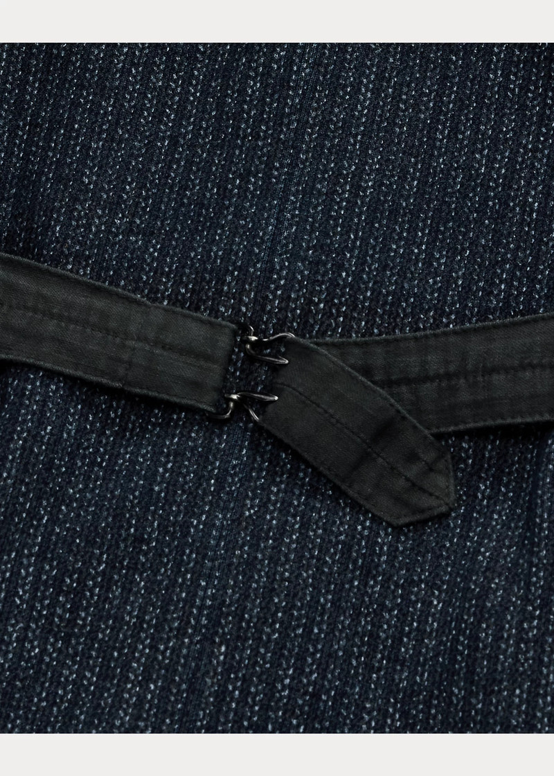 Print Indigo Fleece Vest 4