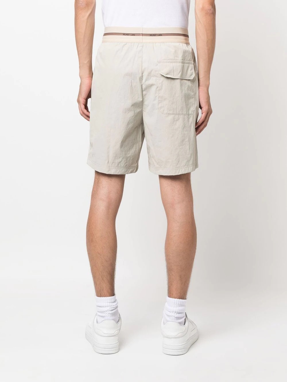 elasticated cotton shorts - 4