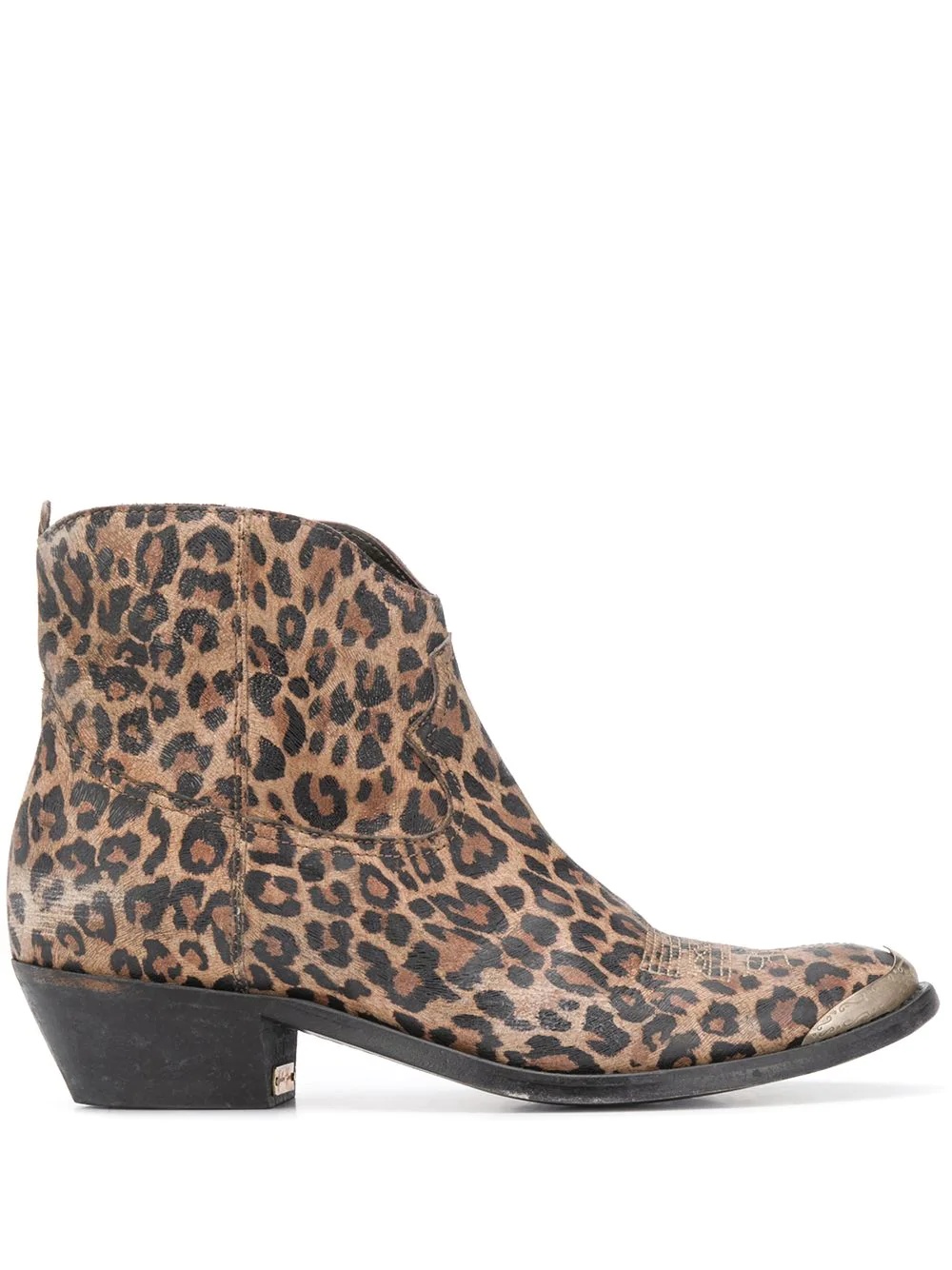 Young leopard-print ankle boots - 1