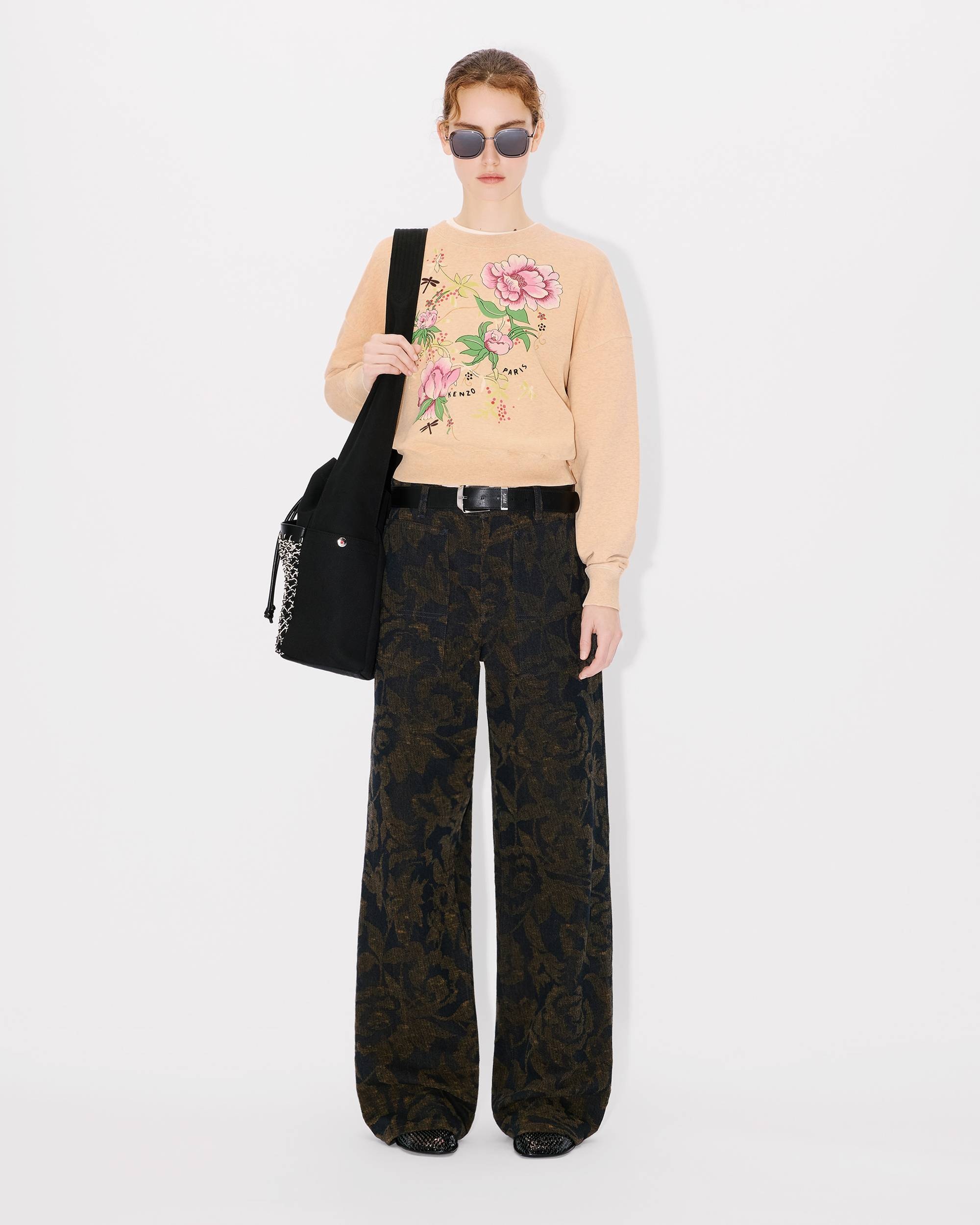 'KENZO Peonies' cargo jeans in japanese denim - 5
