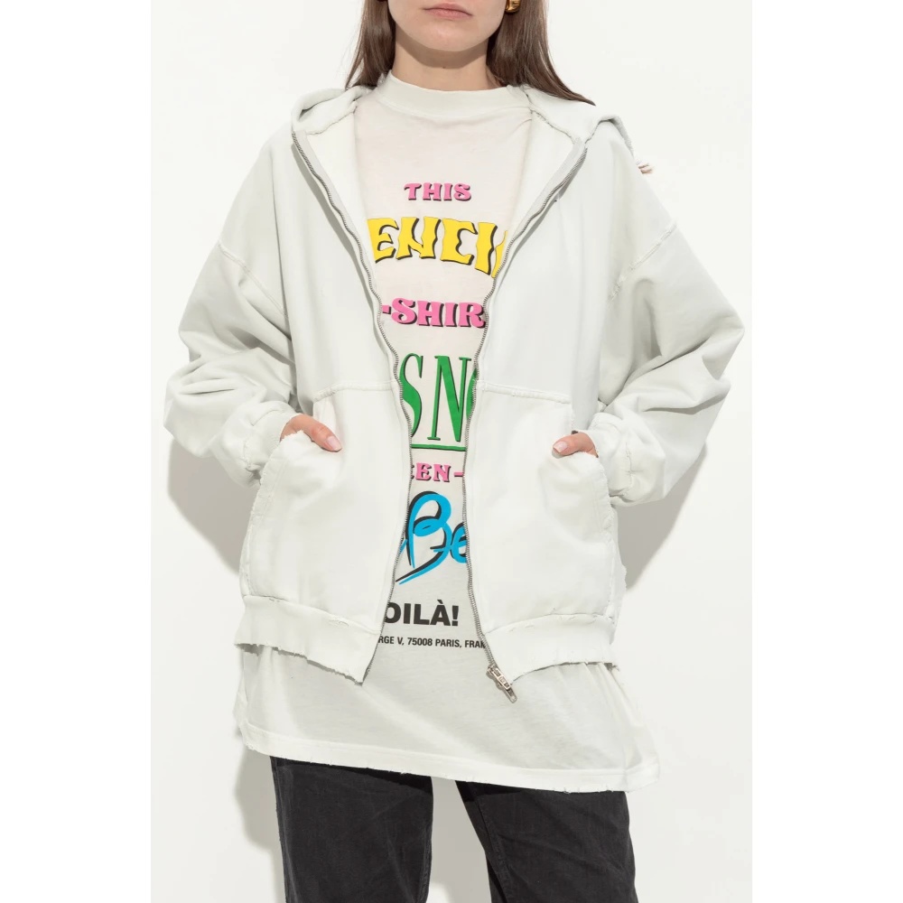 【関税&送料込】Balenciaga Grigio Chiaro Stampa Con Logo Sul Men's Sweatshirts & Hoodies | Balenciaga US
