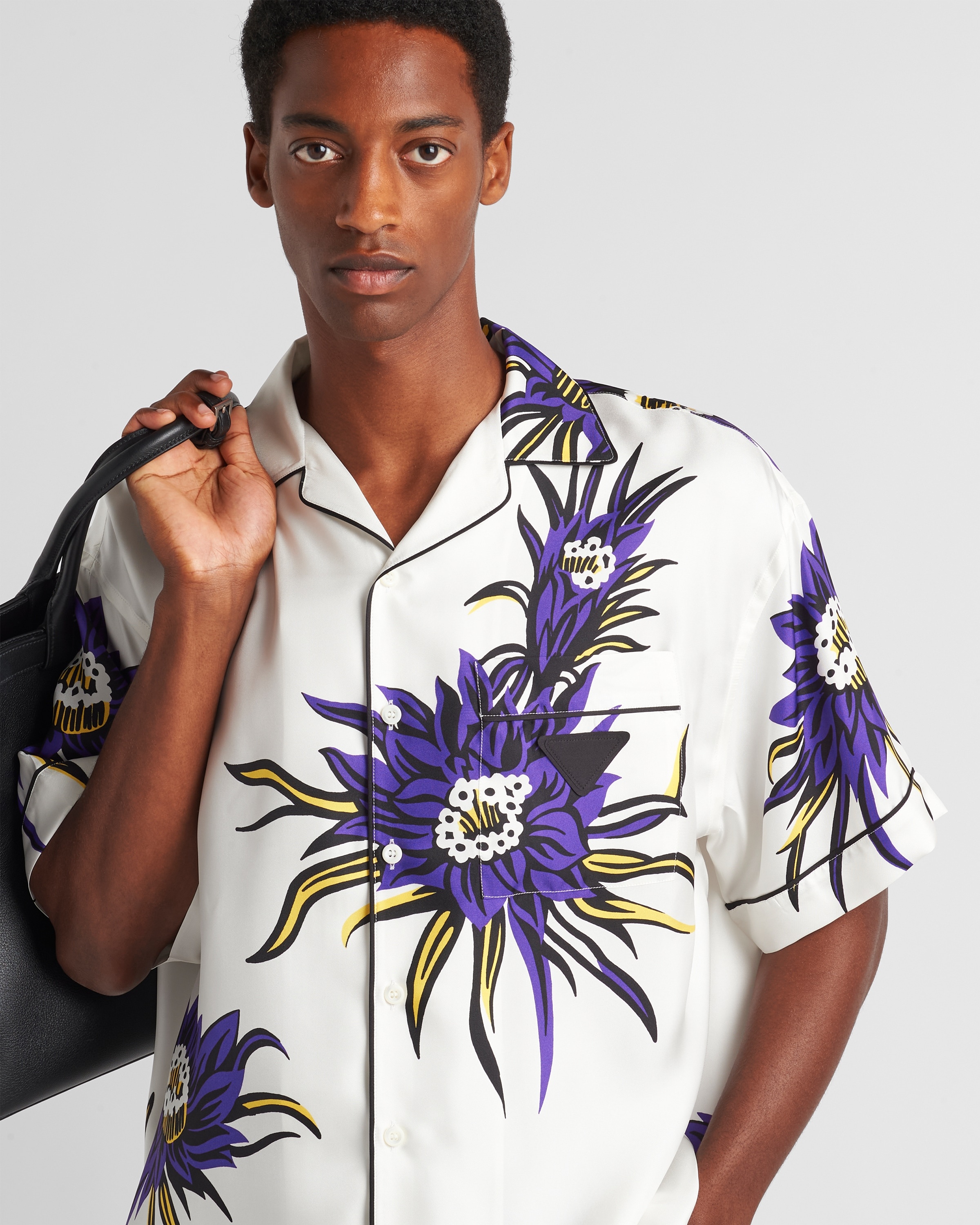 Short sleeve silk shirt - 3