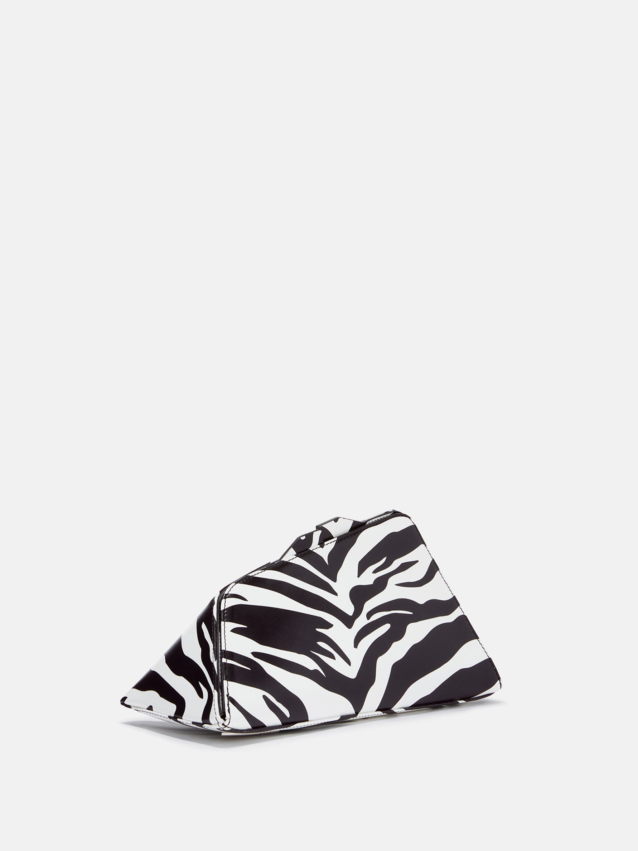 ''8.30 PM'' BLACK AND WHITE OVERSIZED CLUTCH - 3