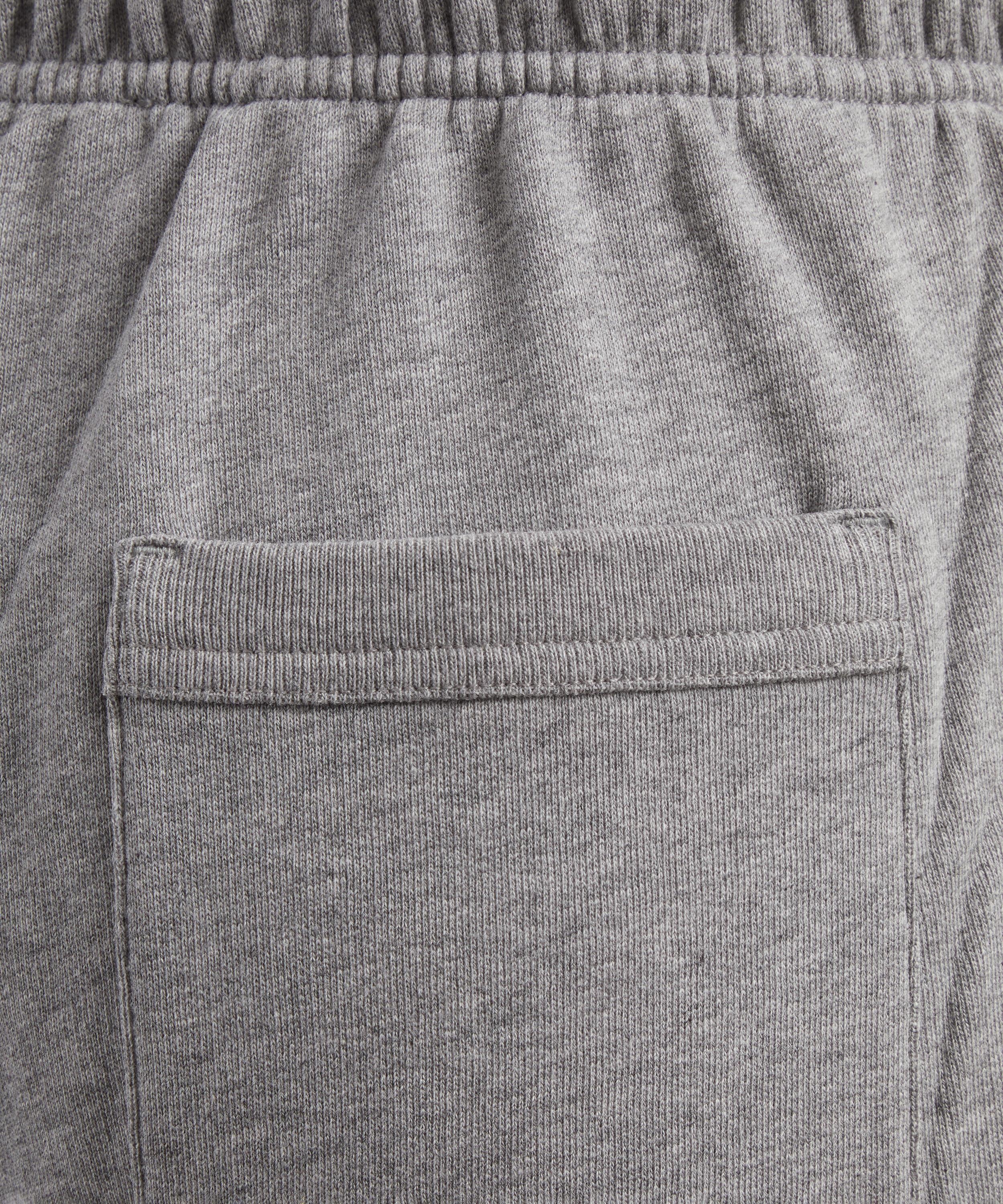 Grey Melange Drawstring Sweatpants - 5