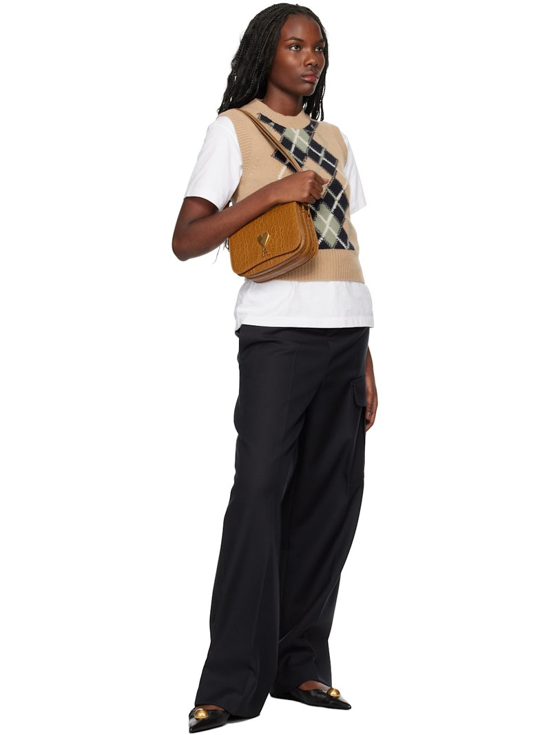 AMI Paris Navy Straight Fit Trousers outlook