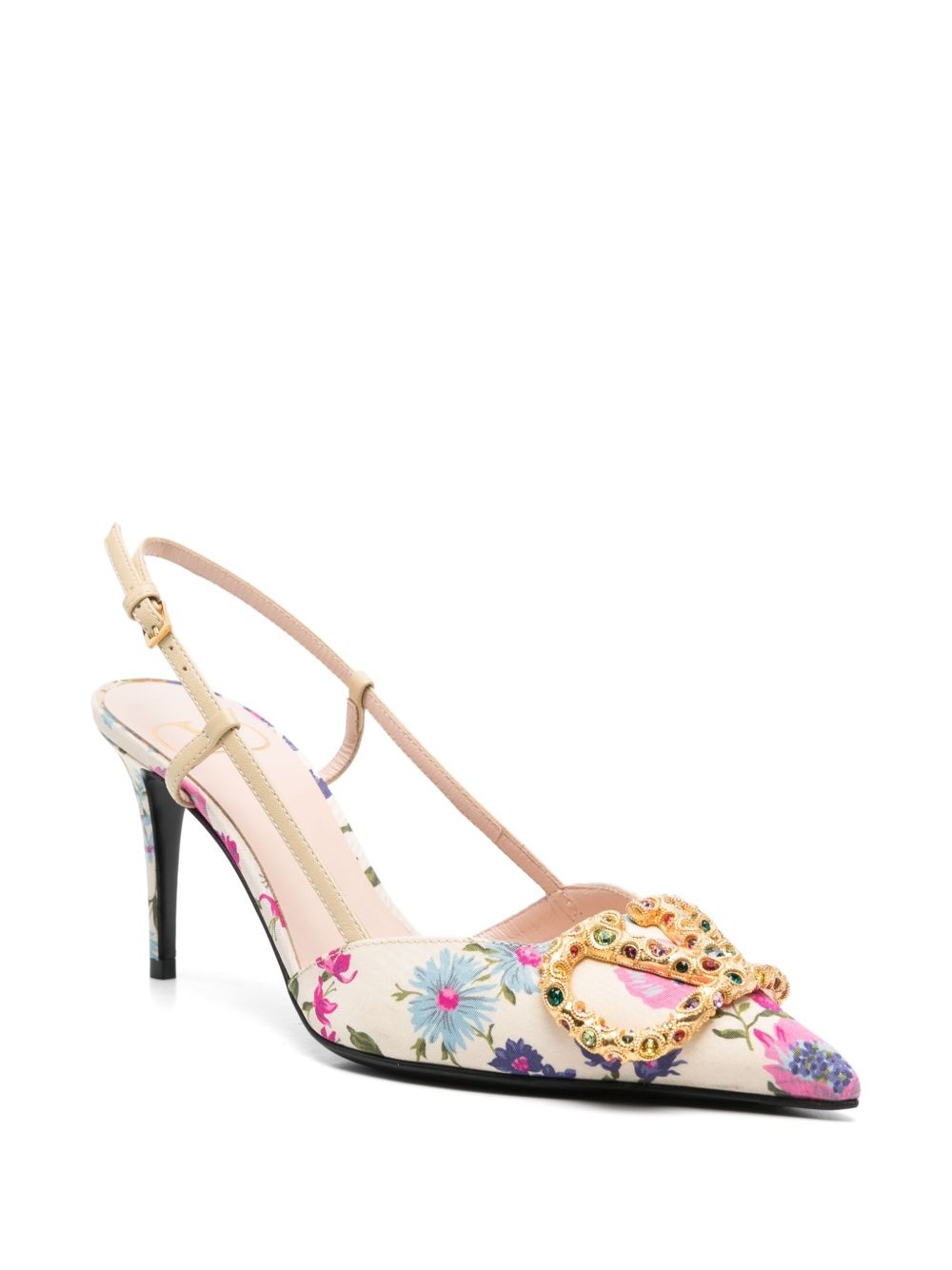 VLogo Signature slingback pumps - 2