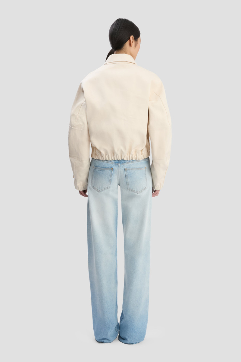 Victoria Beckham X Mackintosh Bomber Jacket In Putty 7