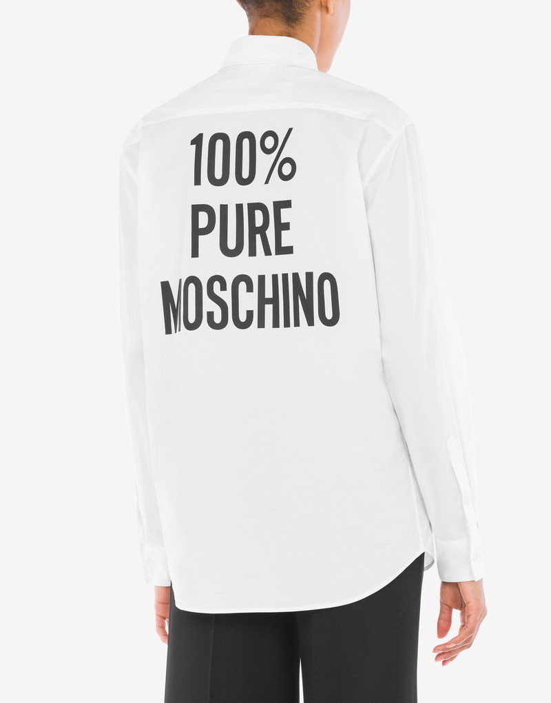 PURE MOSCHINO PRINT POPLIN SHIRT 3