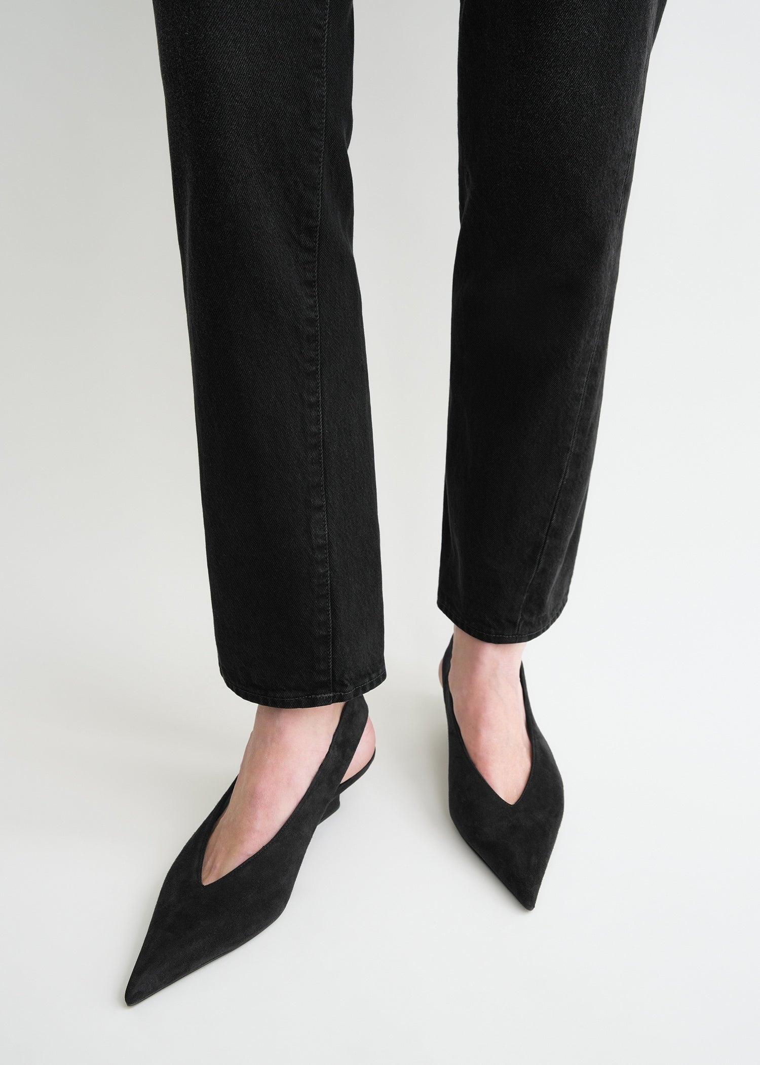Twisted seam denim faded black - 6