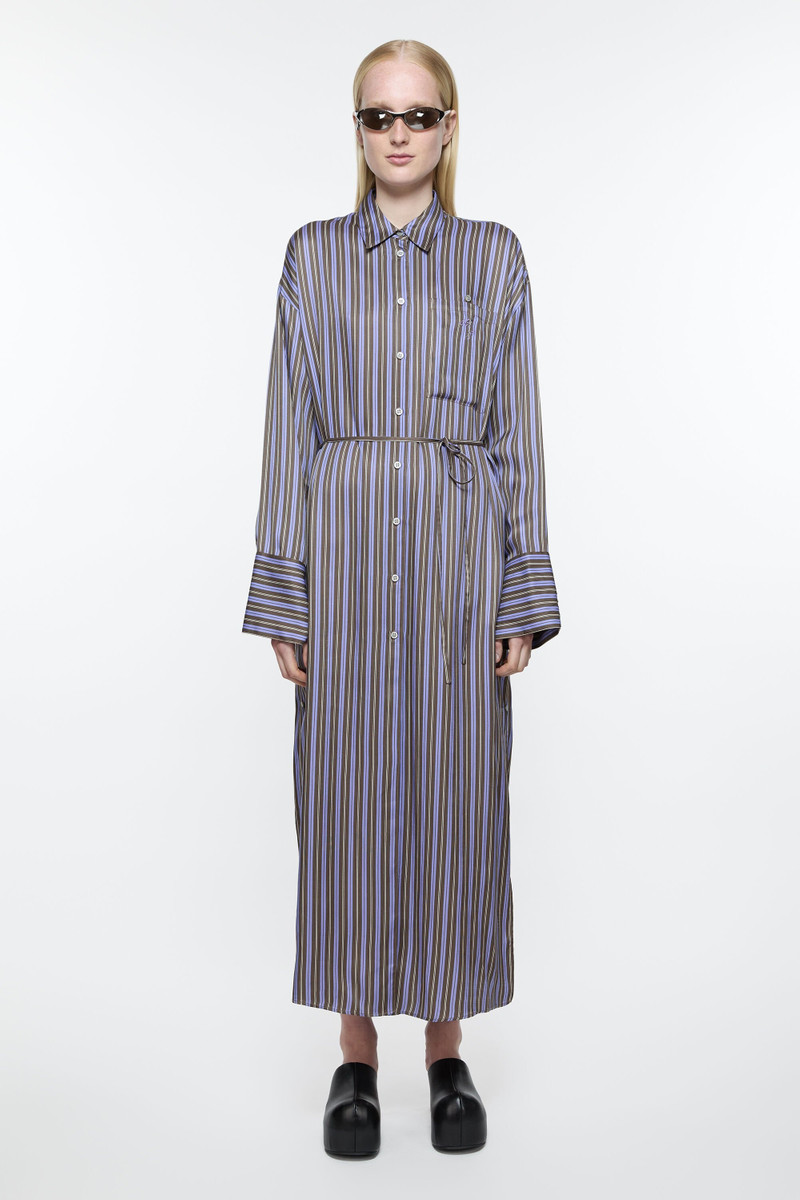 Acne Studios Shirt dress - Purple/Anthracite grey outlook
