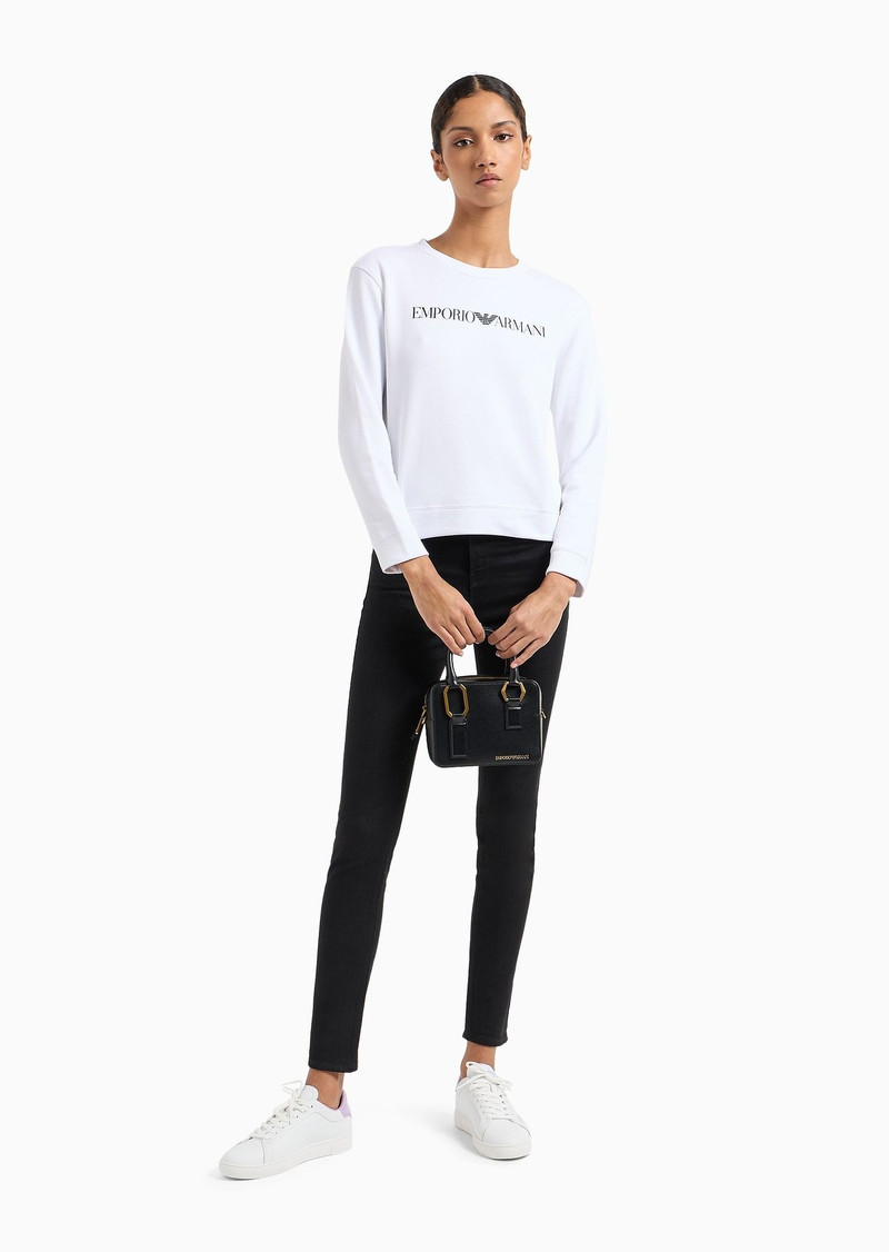 Palmelato-finish double handle Bauletto bag 6