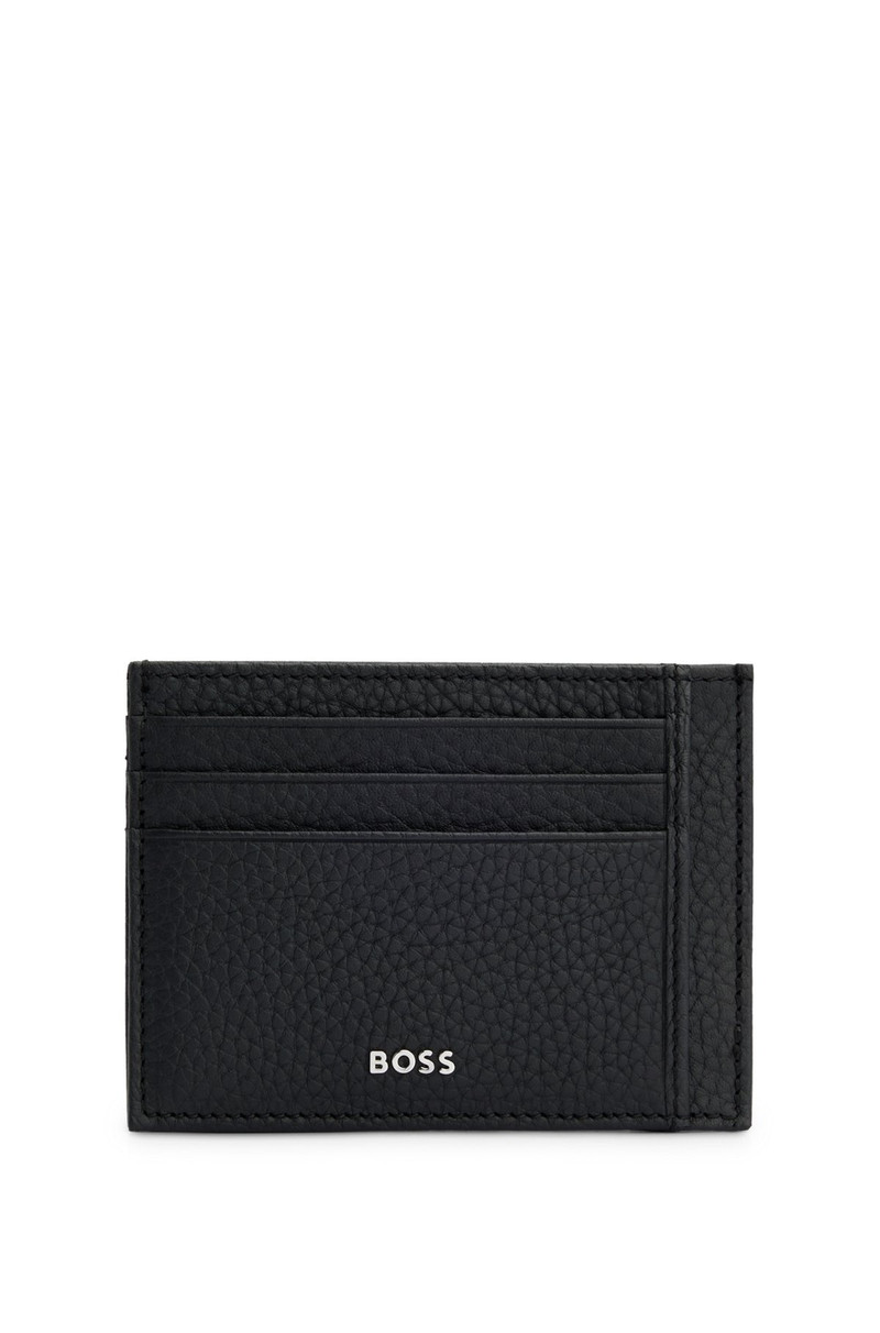 ITALIAN-LEATHER CARD HOLDER WITH LOGO LETTERING 1