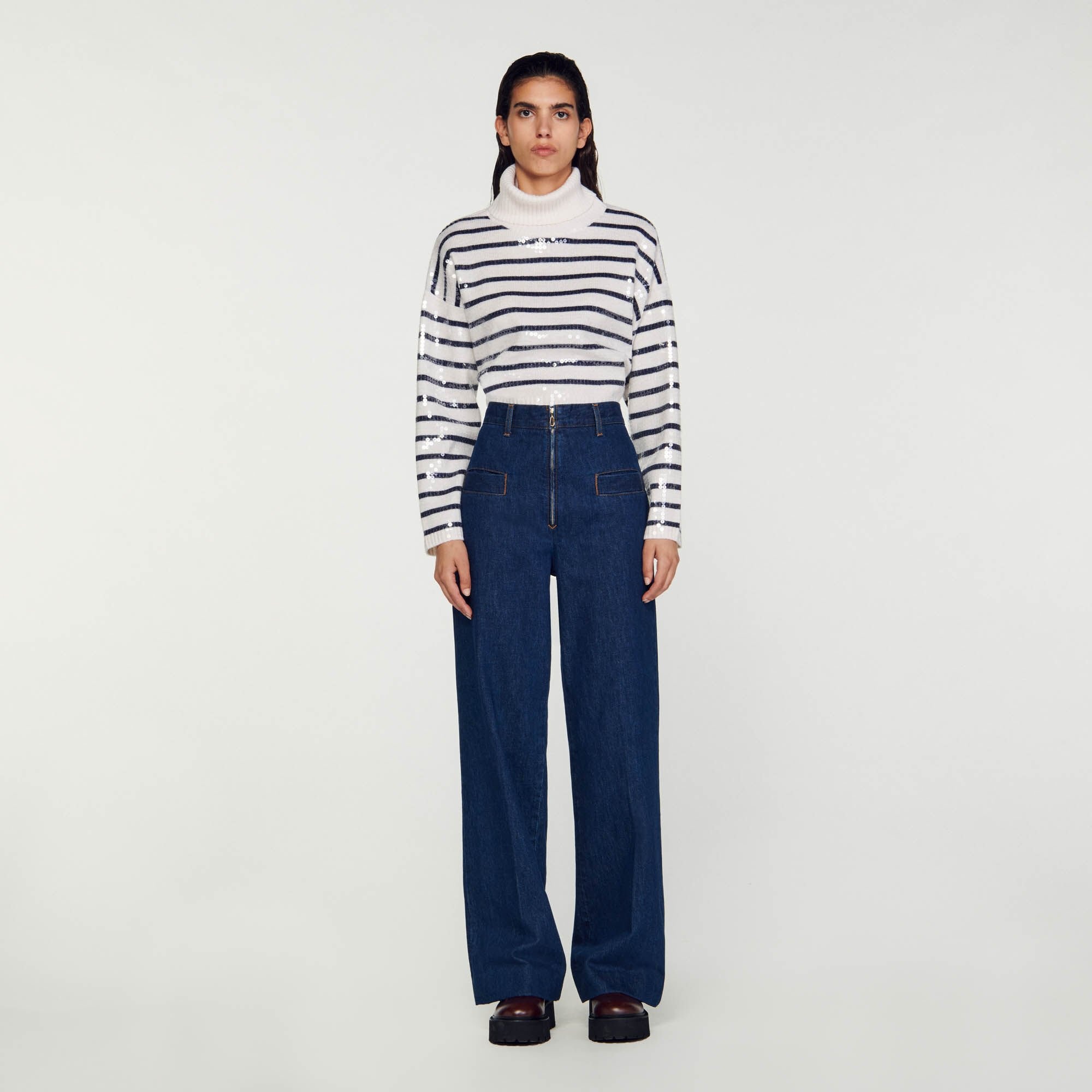 HIGH-WAISTED JEANS - 3