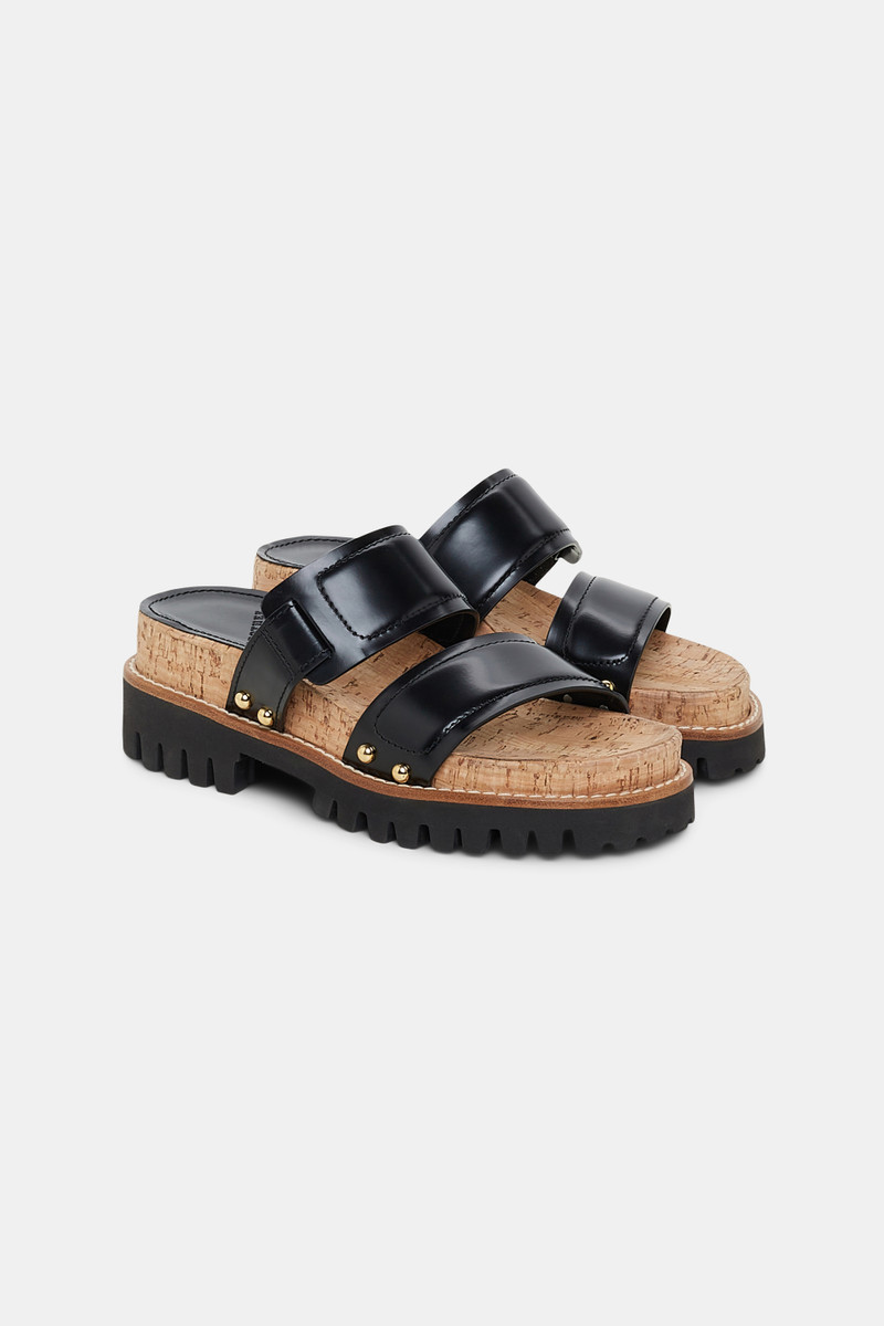 CORK CONTRAST sporty sandal 4