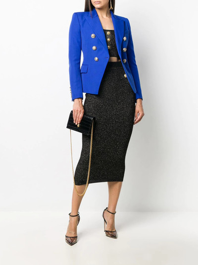 Balmain double-breasted blazer outlook