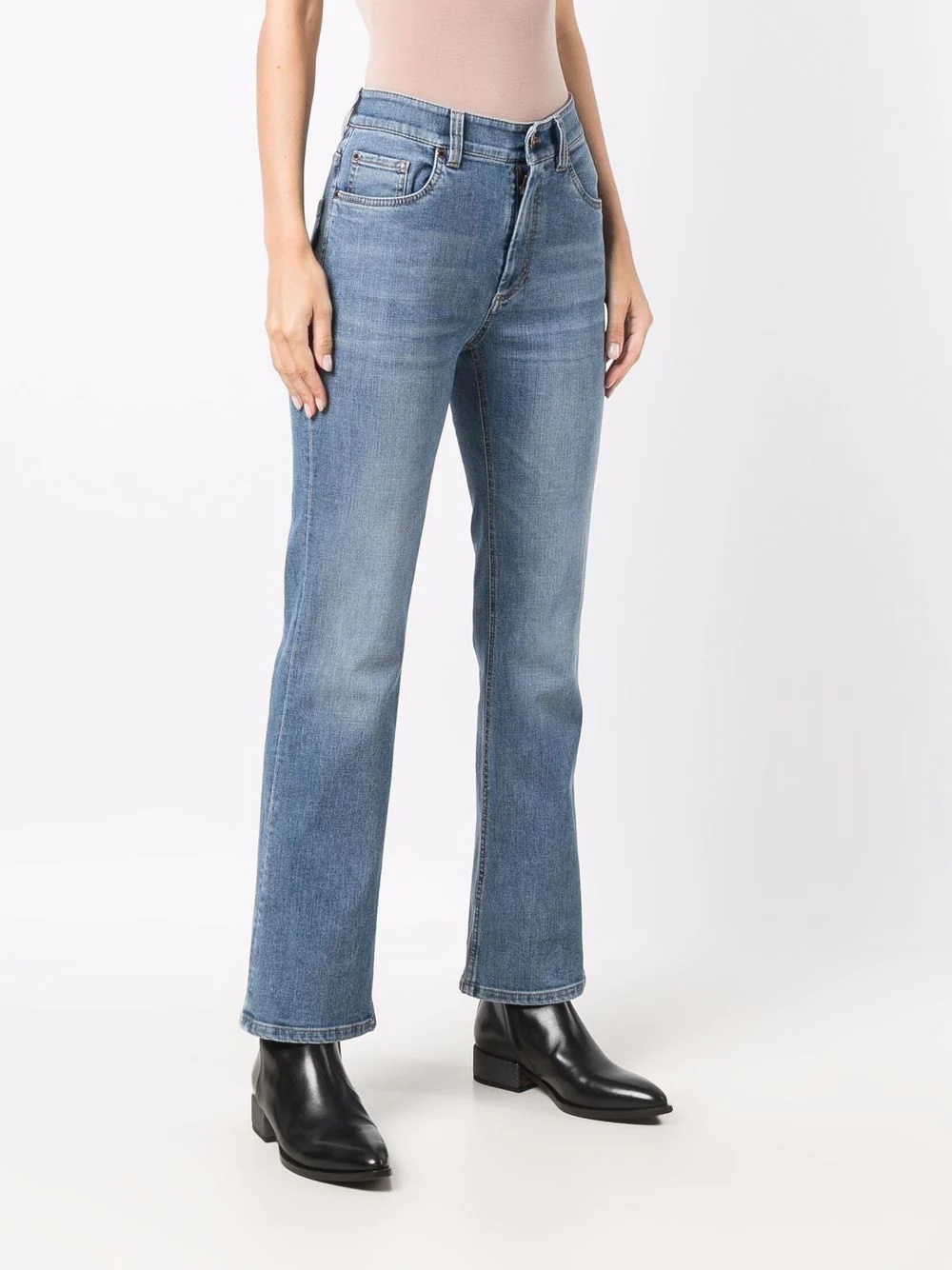 mid-rise straight jeans - 3