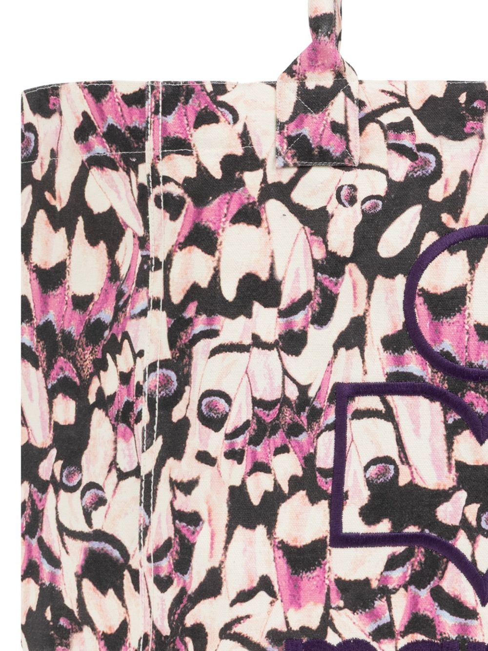 patterned canvas tote bag - 5