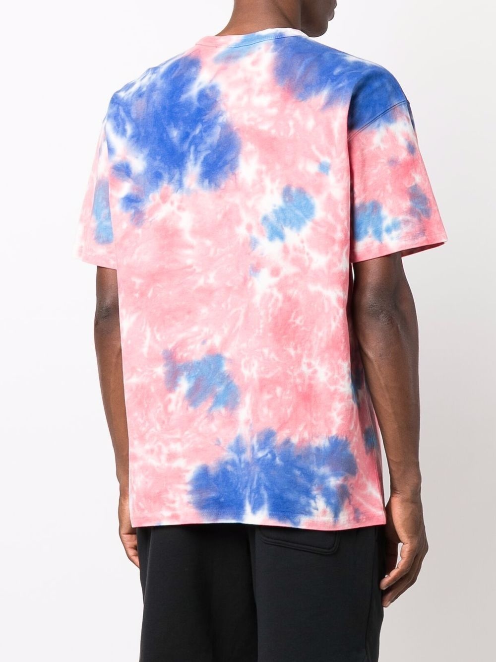 logo-print tie-dye effect T-shirt - 4