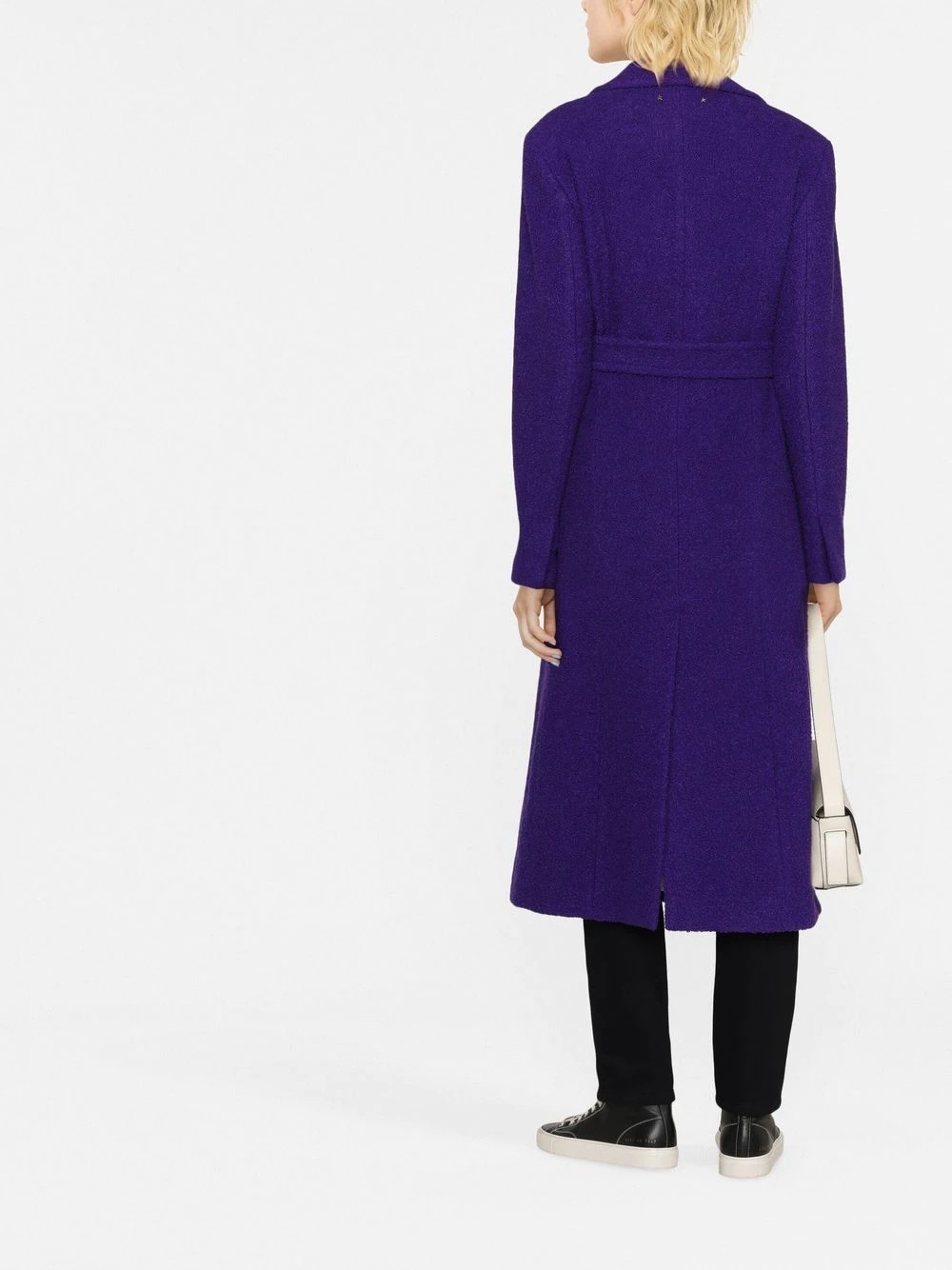 belted-waist coat - 4